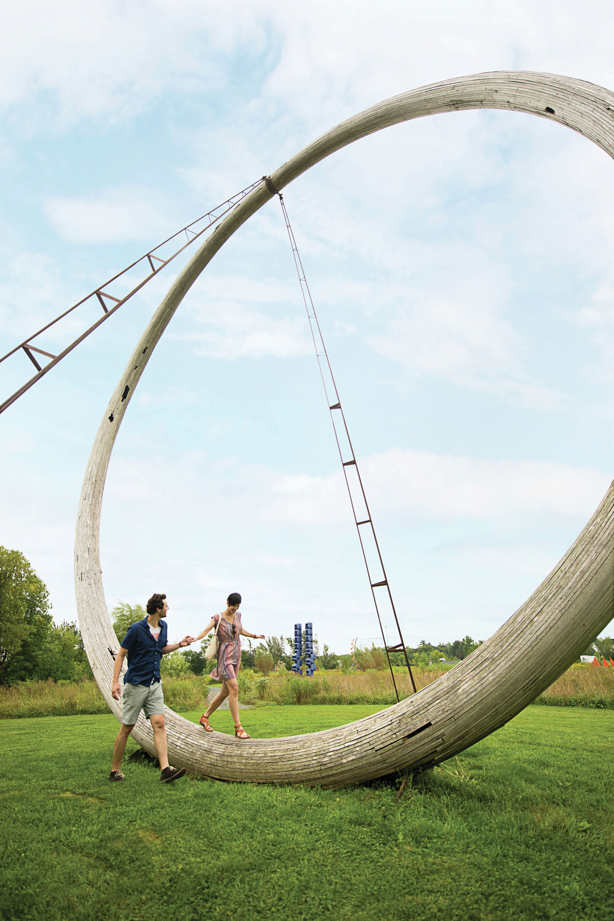 Couple at Franconia Sculpture Park