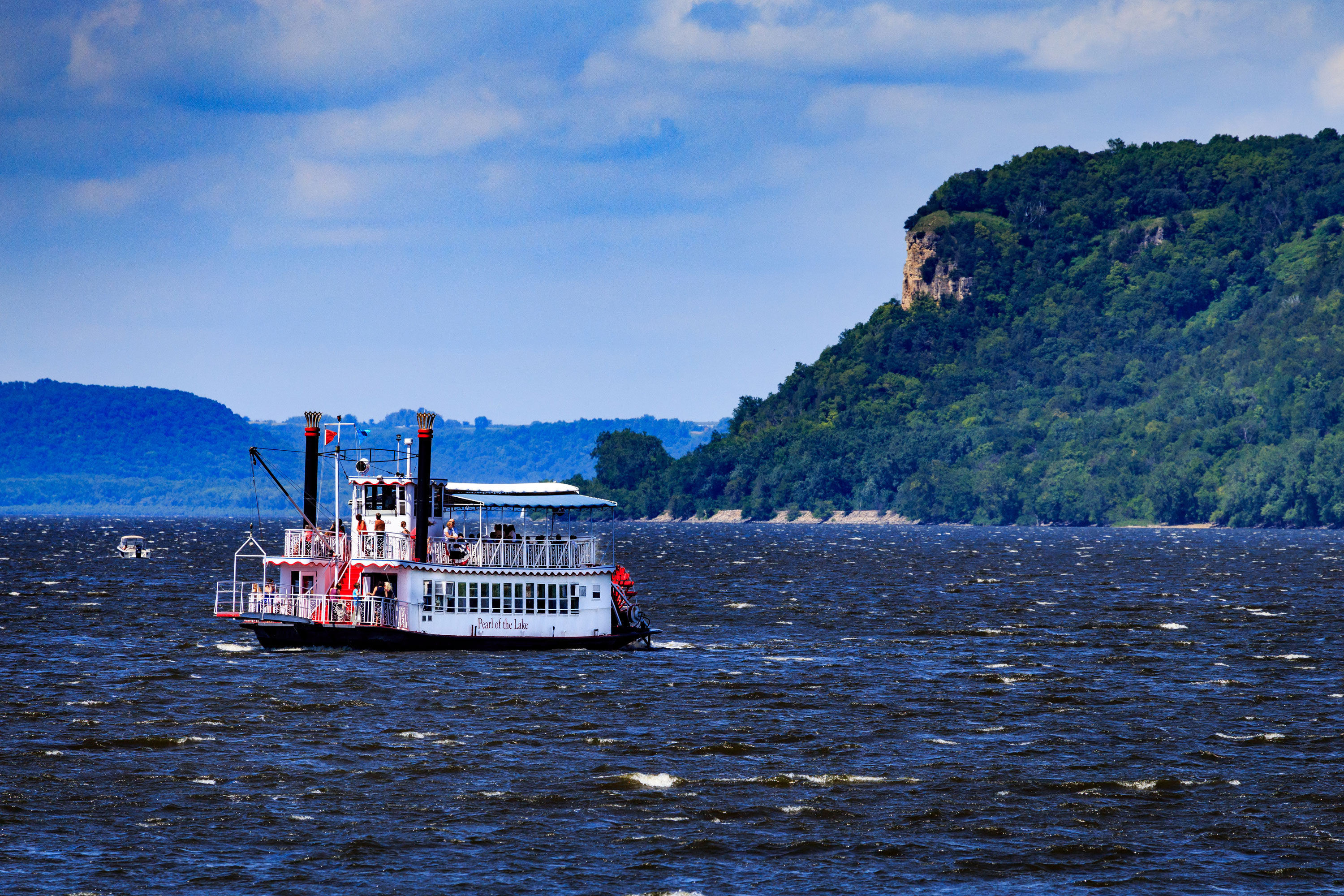 Paddlewheel boat on Lake Pepin
