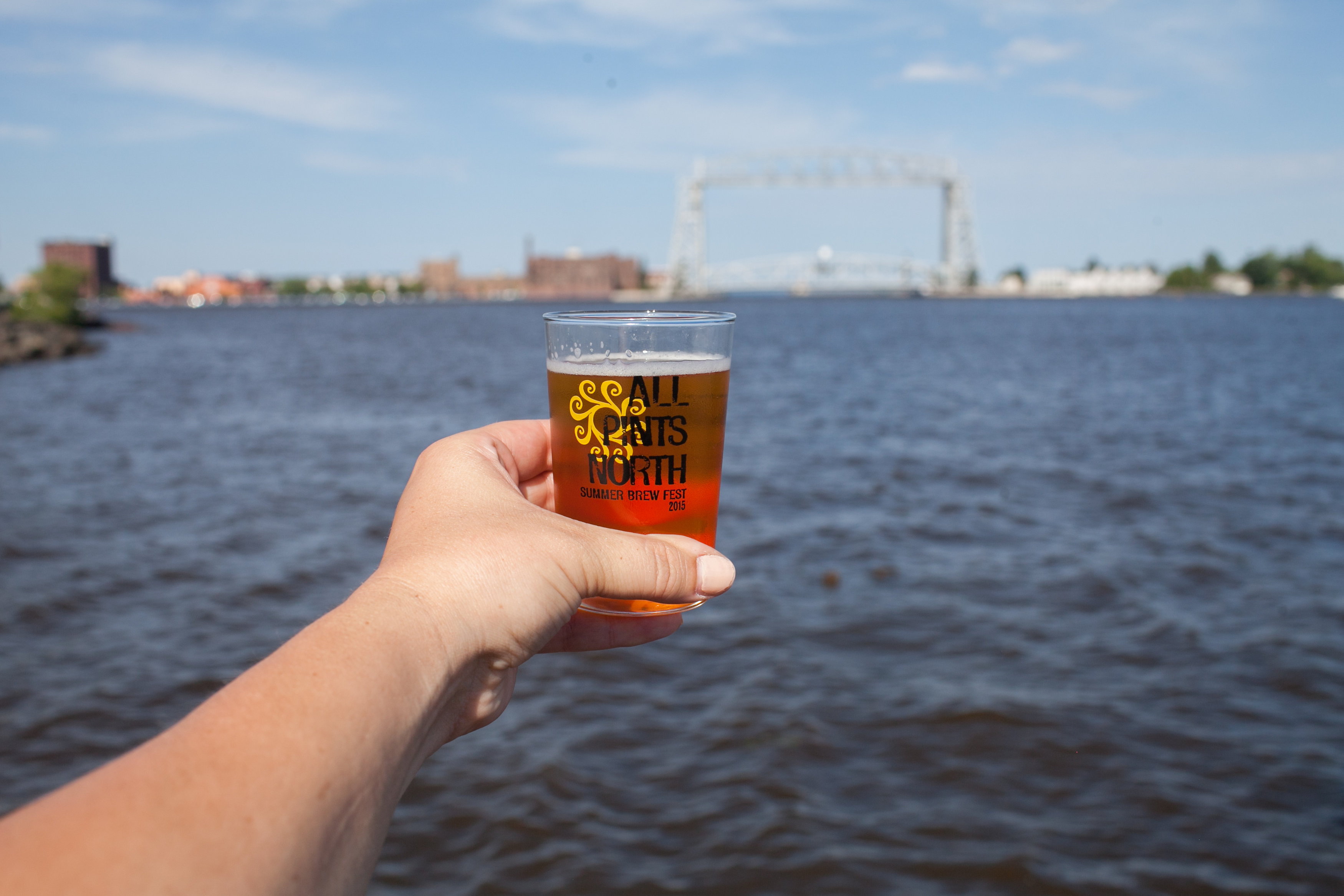 Beer and Aerial Lift Bridge