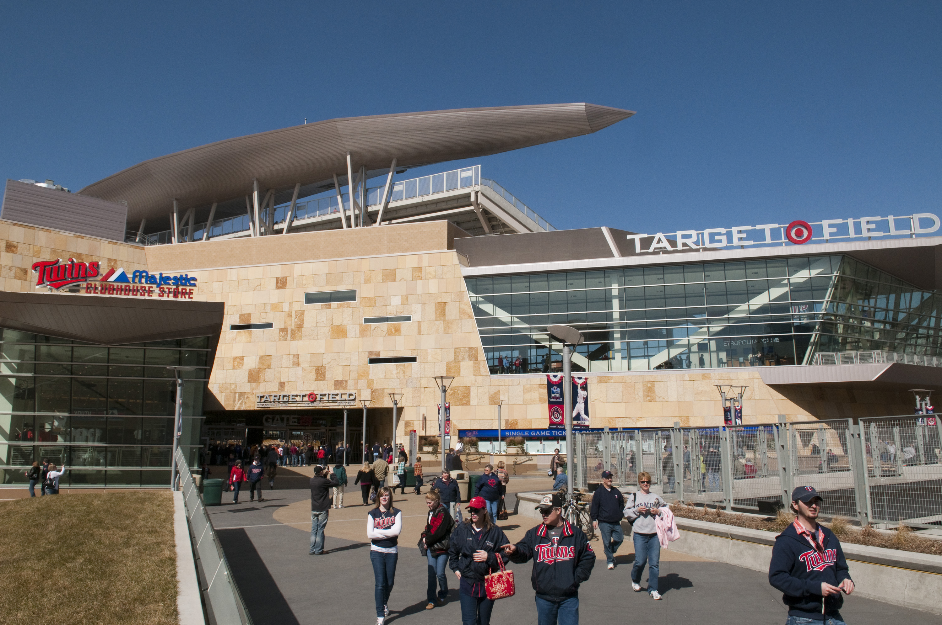 Outside Target Field prior to 2010 season opener