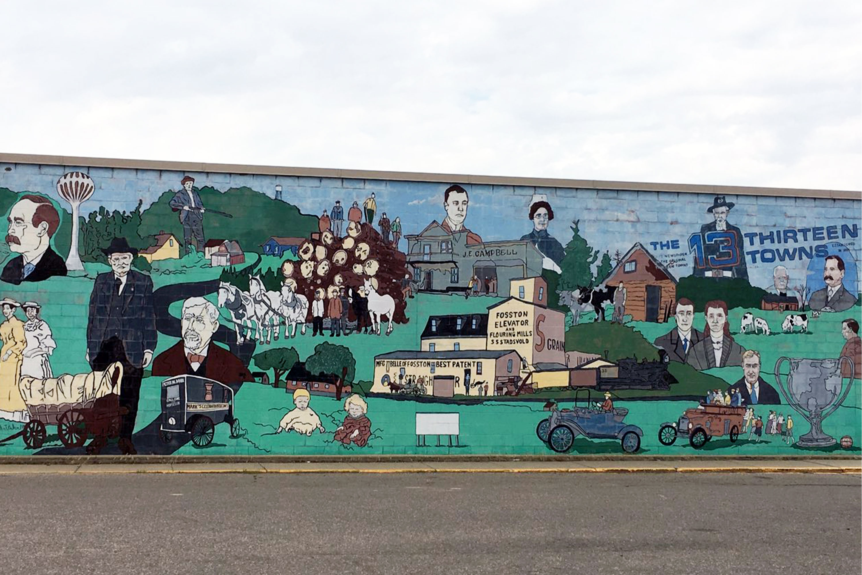 Fosston Thirteen Towns mural