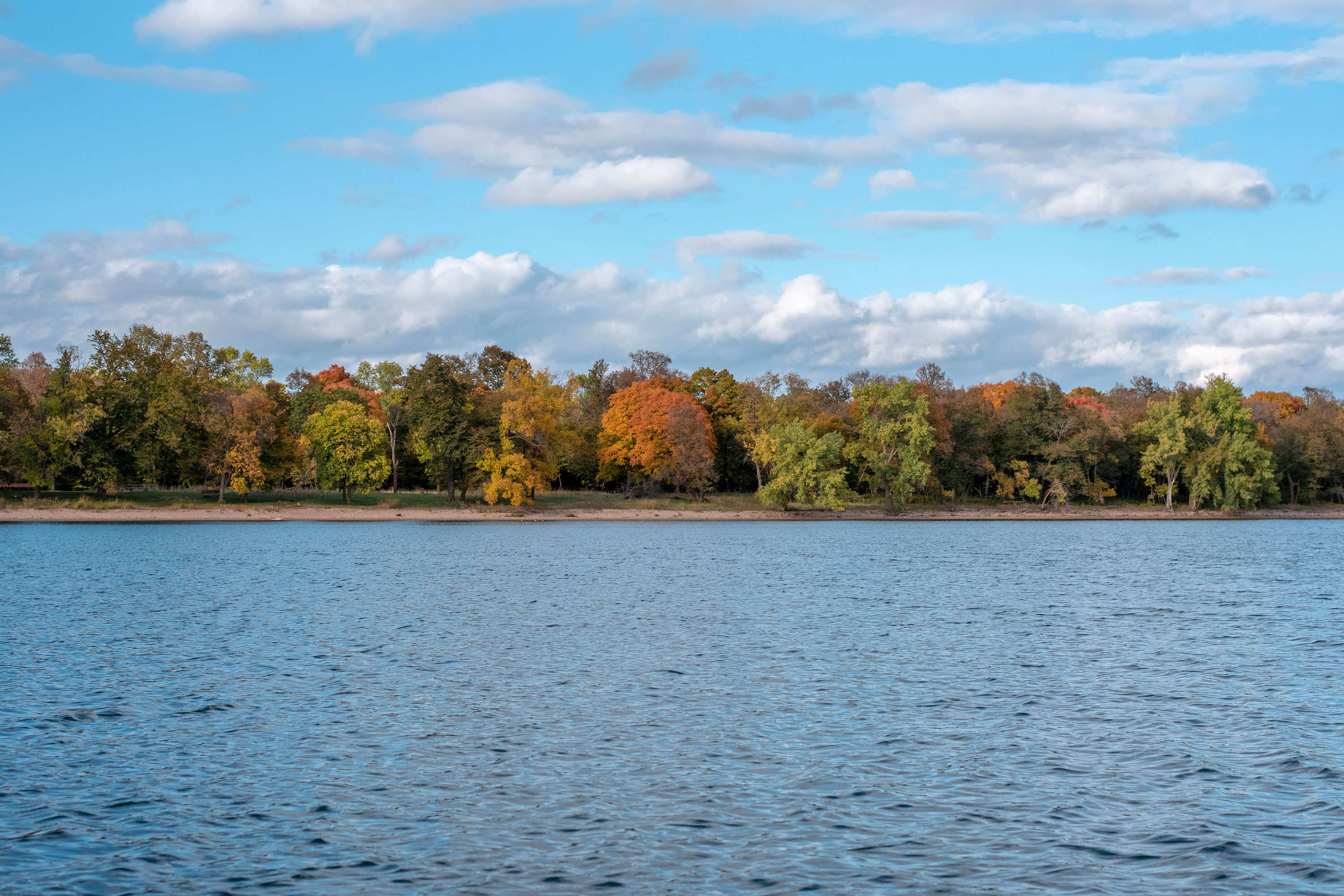 Glendalough State Park Annie Battle Lake fall
