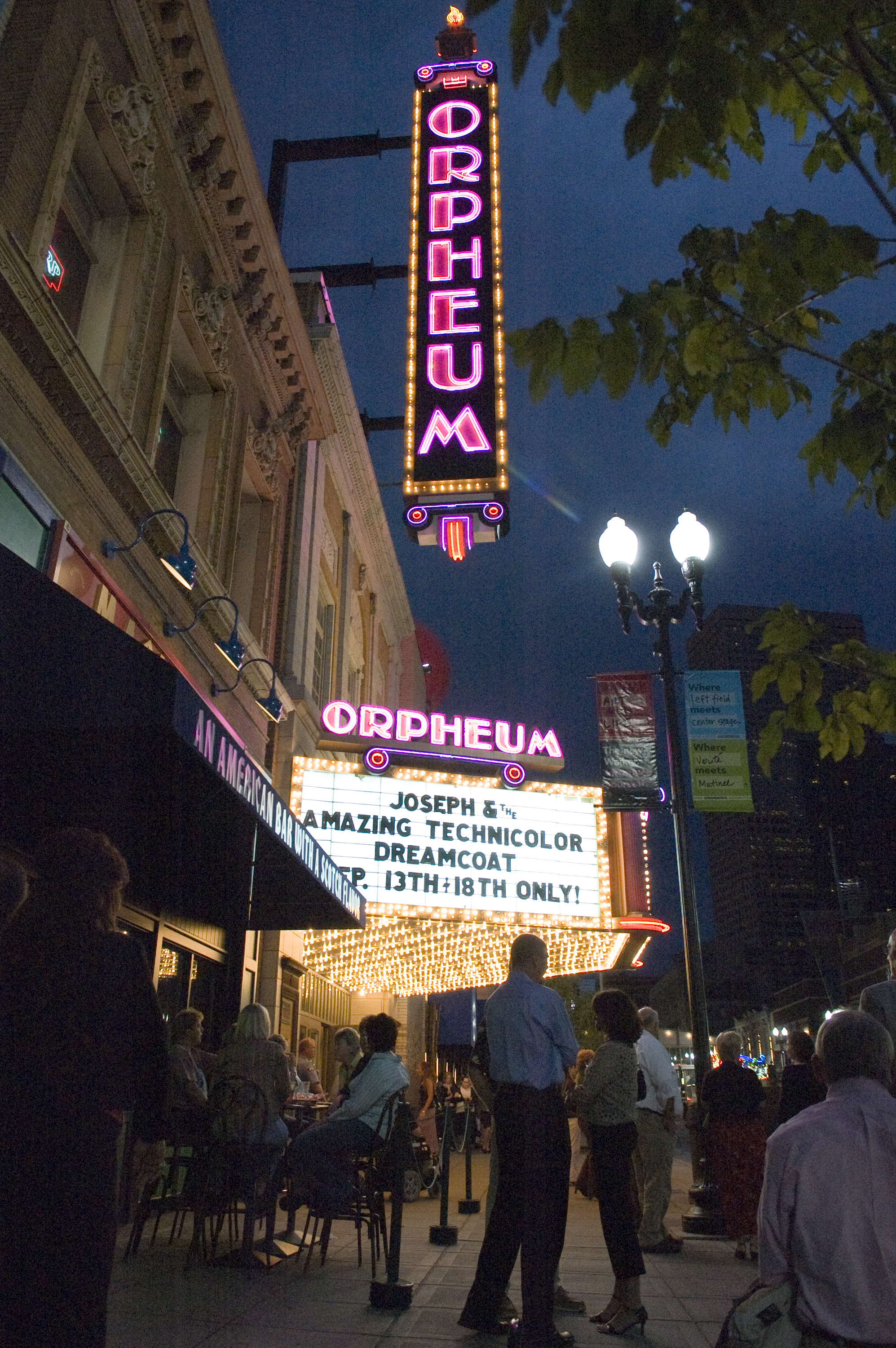 Exterior of the Orpheum Theater in downtown Minneapolis
