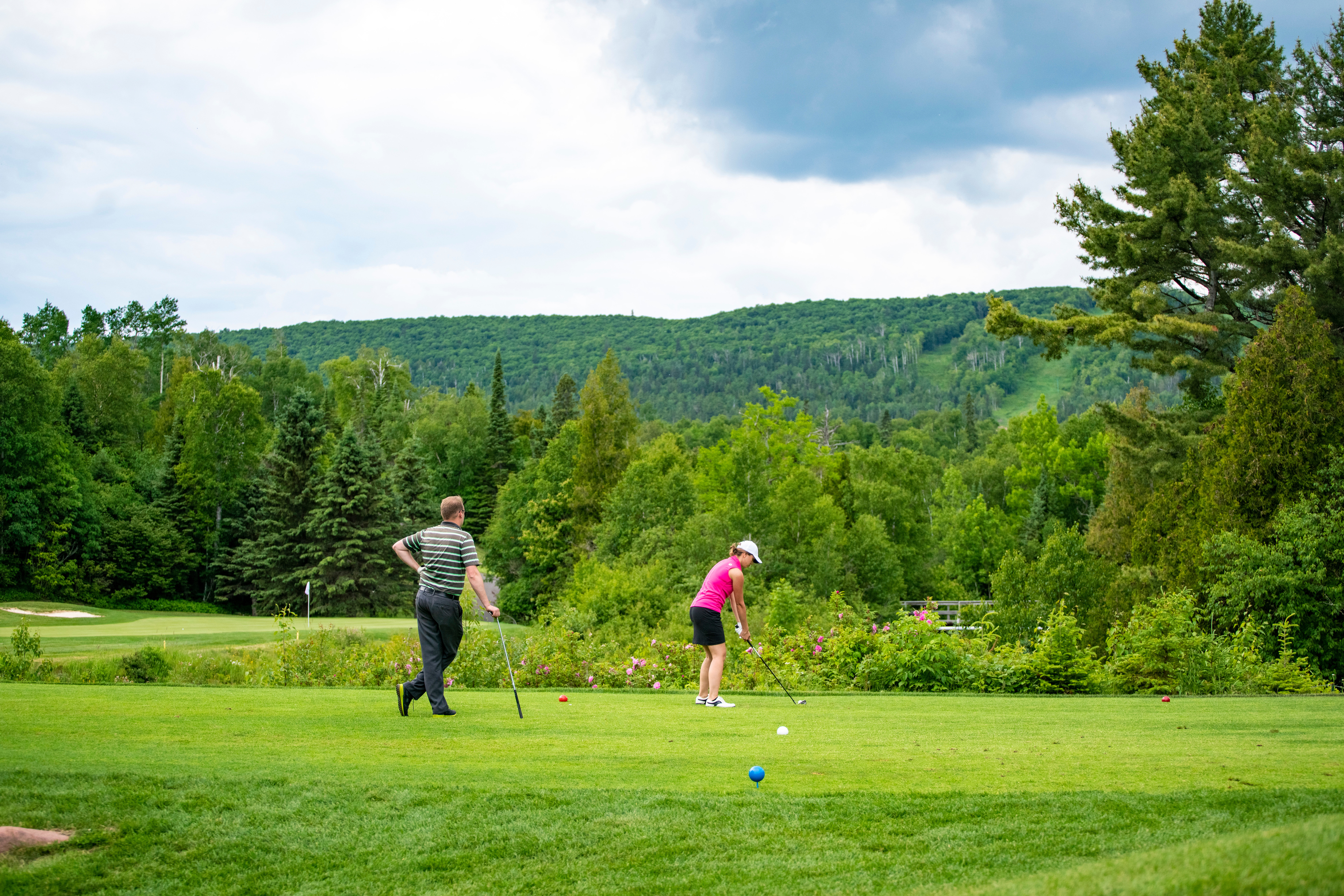 Golfing at Superior National Golf Course