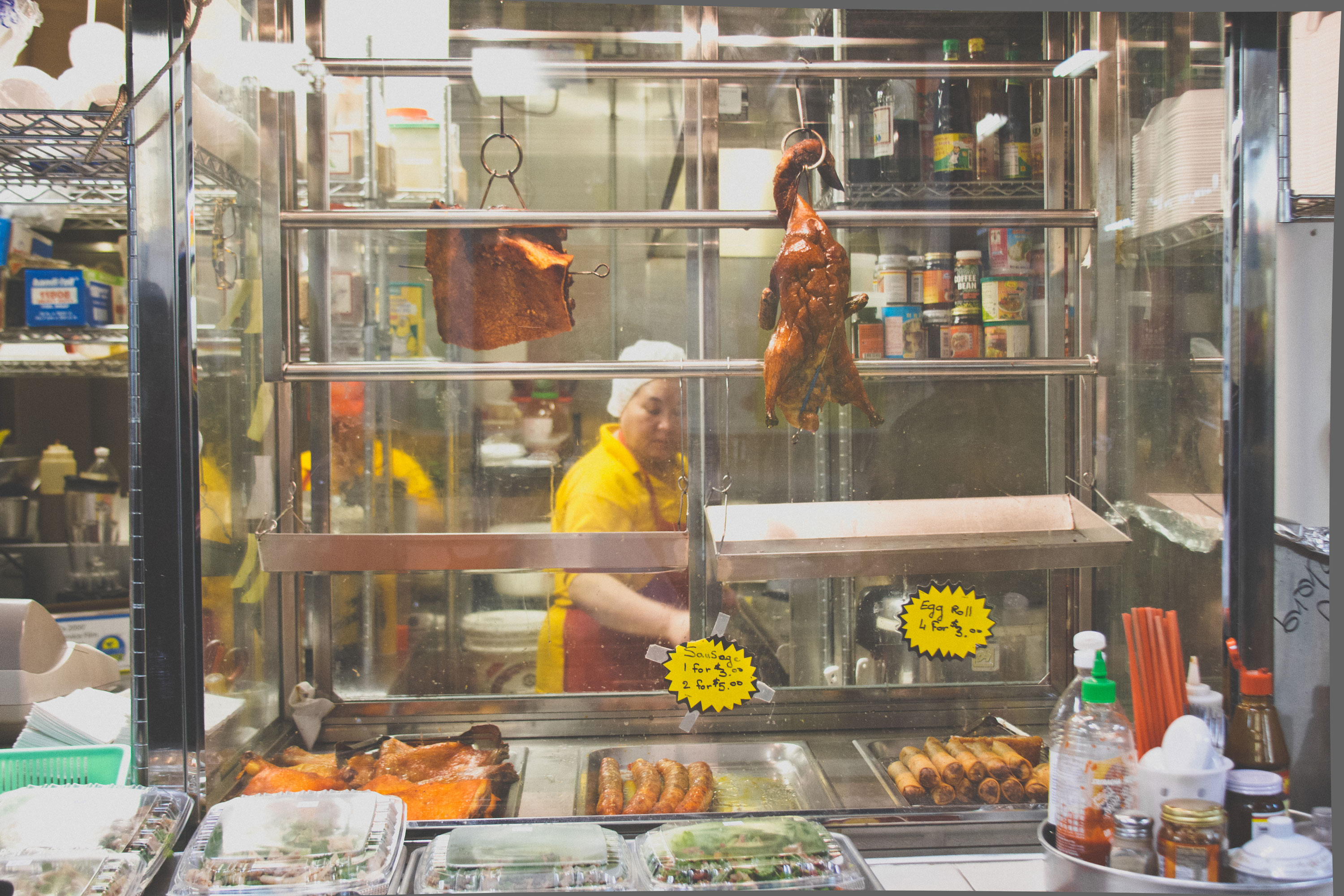 Food on display at Hmong Village