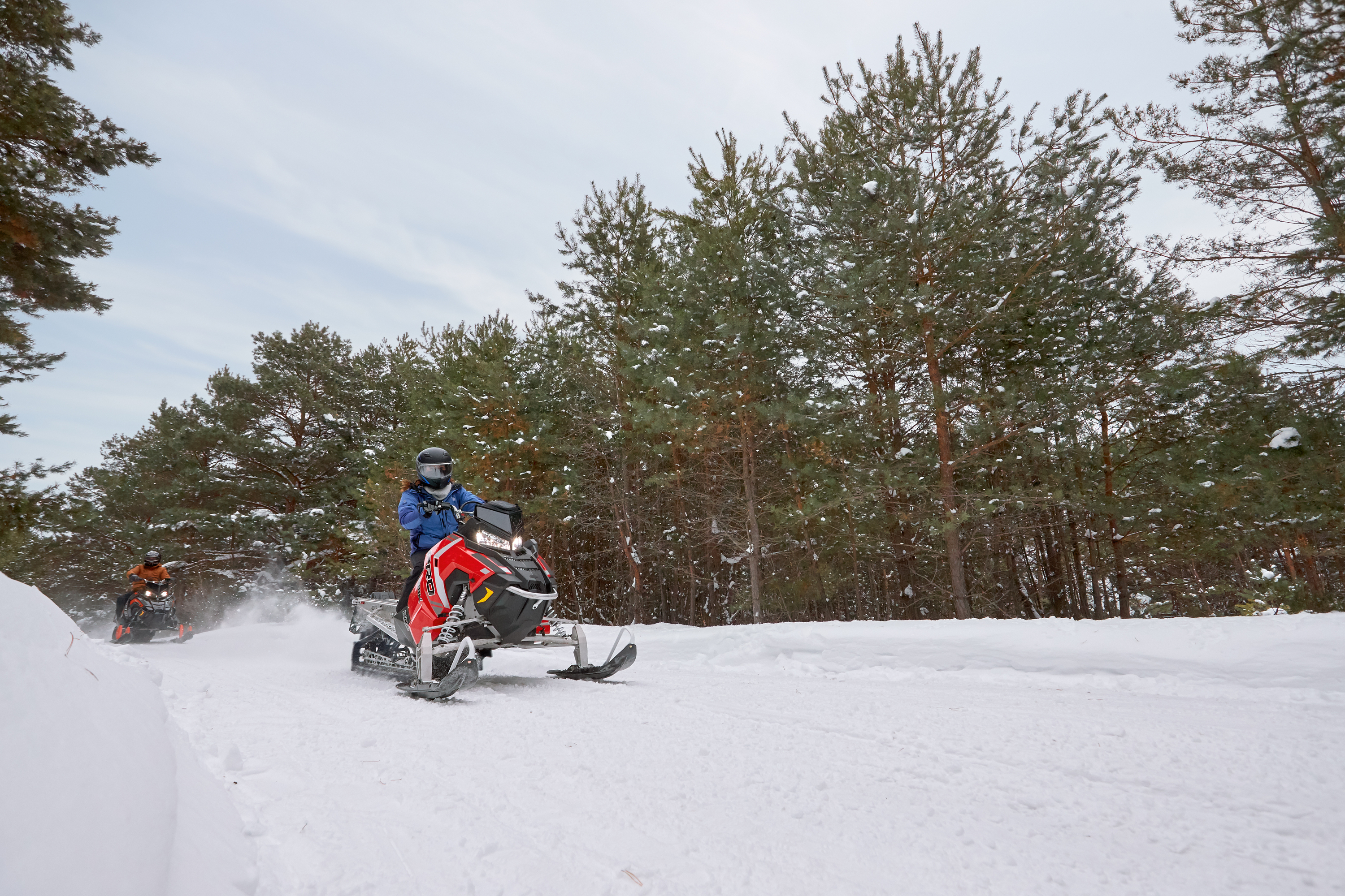 Snowmobiling in northwest Minnesota