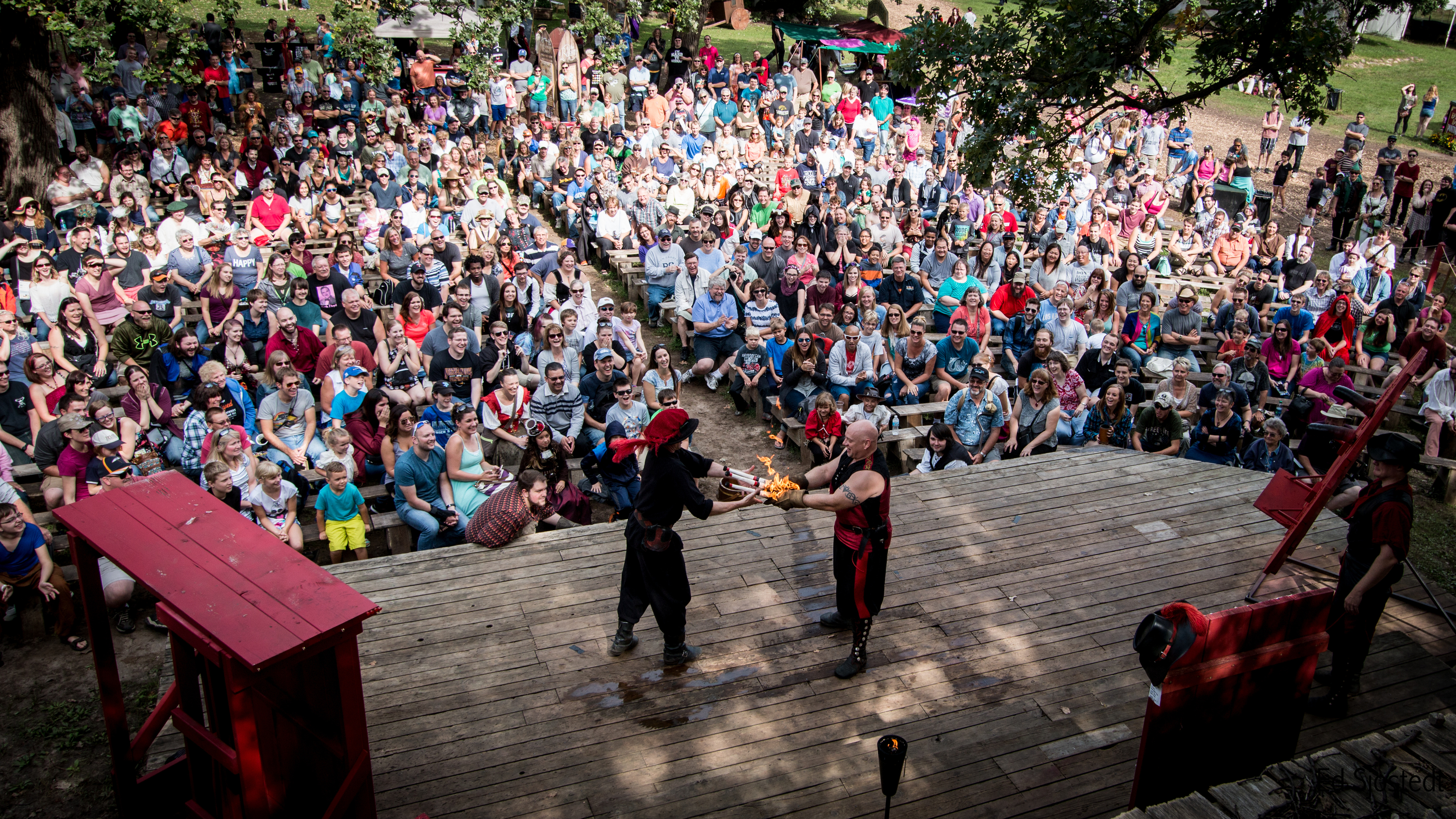 Jugglers perform at the Minnesota Renaissance Festival