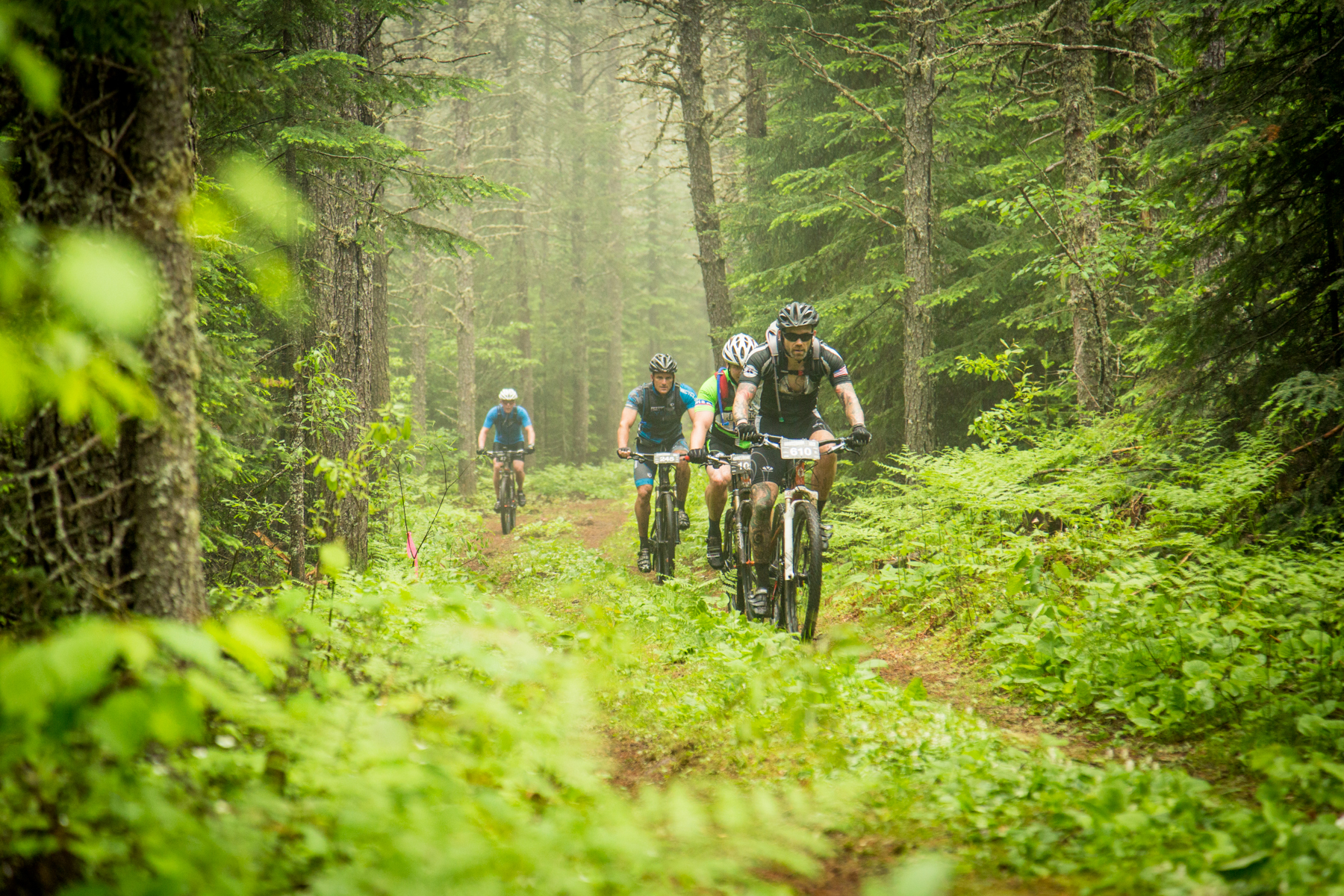 Riders on the Lutsen 99er Bike Race