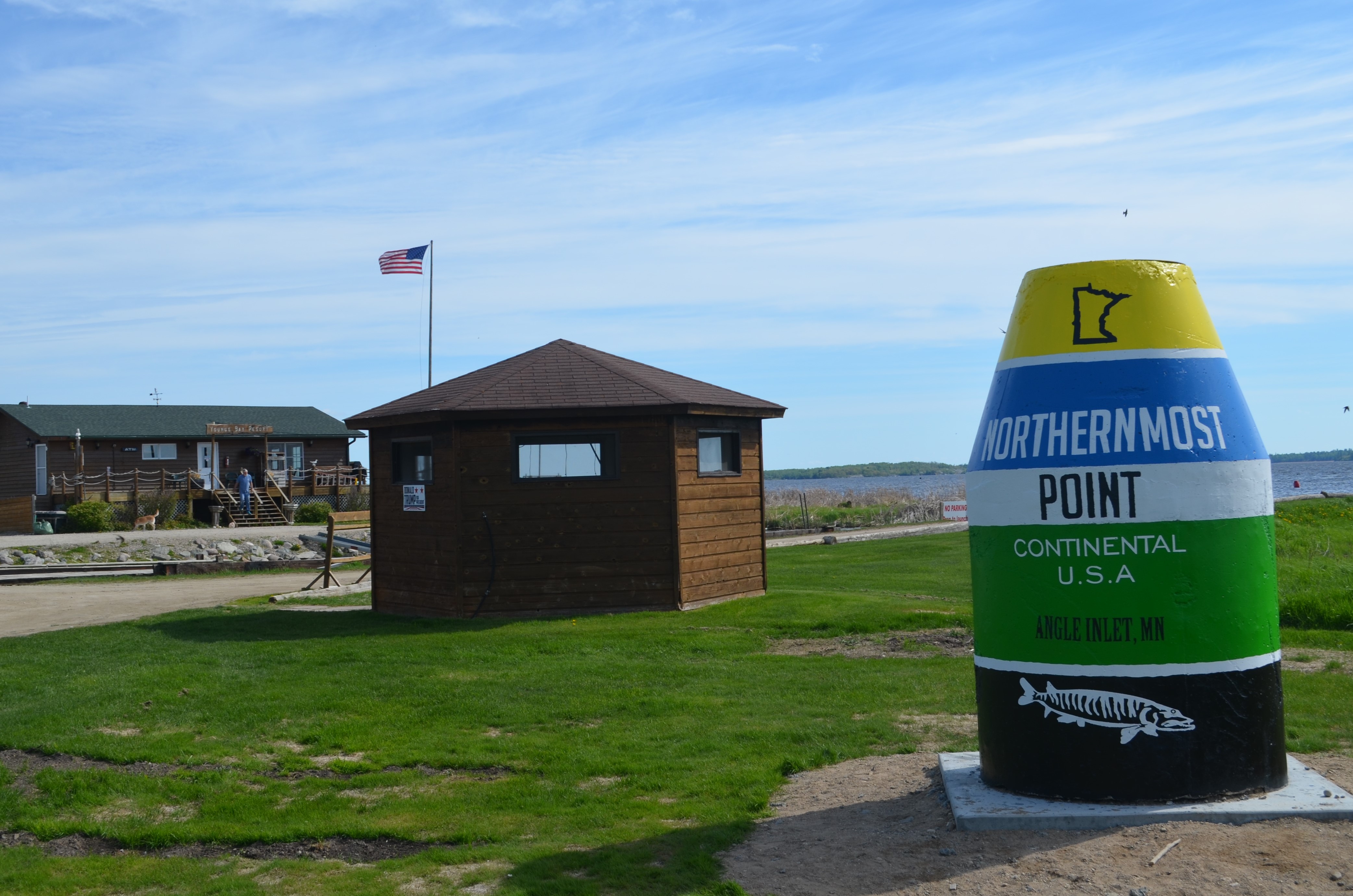 Buoy marking Angle Inlet, the Northernmost Point in the continental US