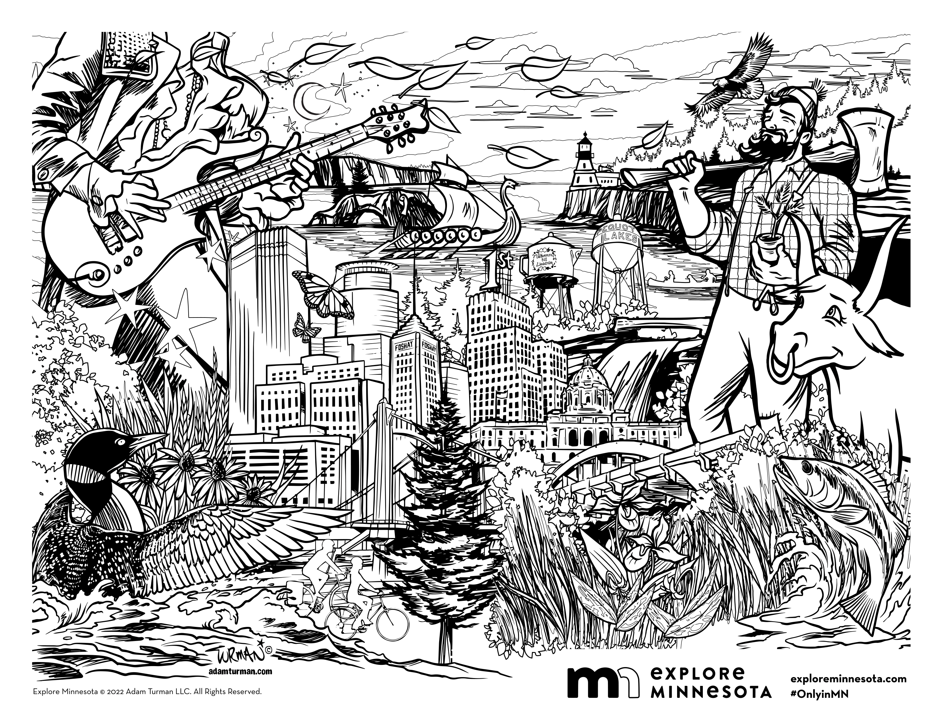 ExploreMN MOA Coloring Sheet