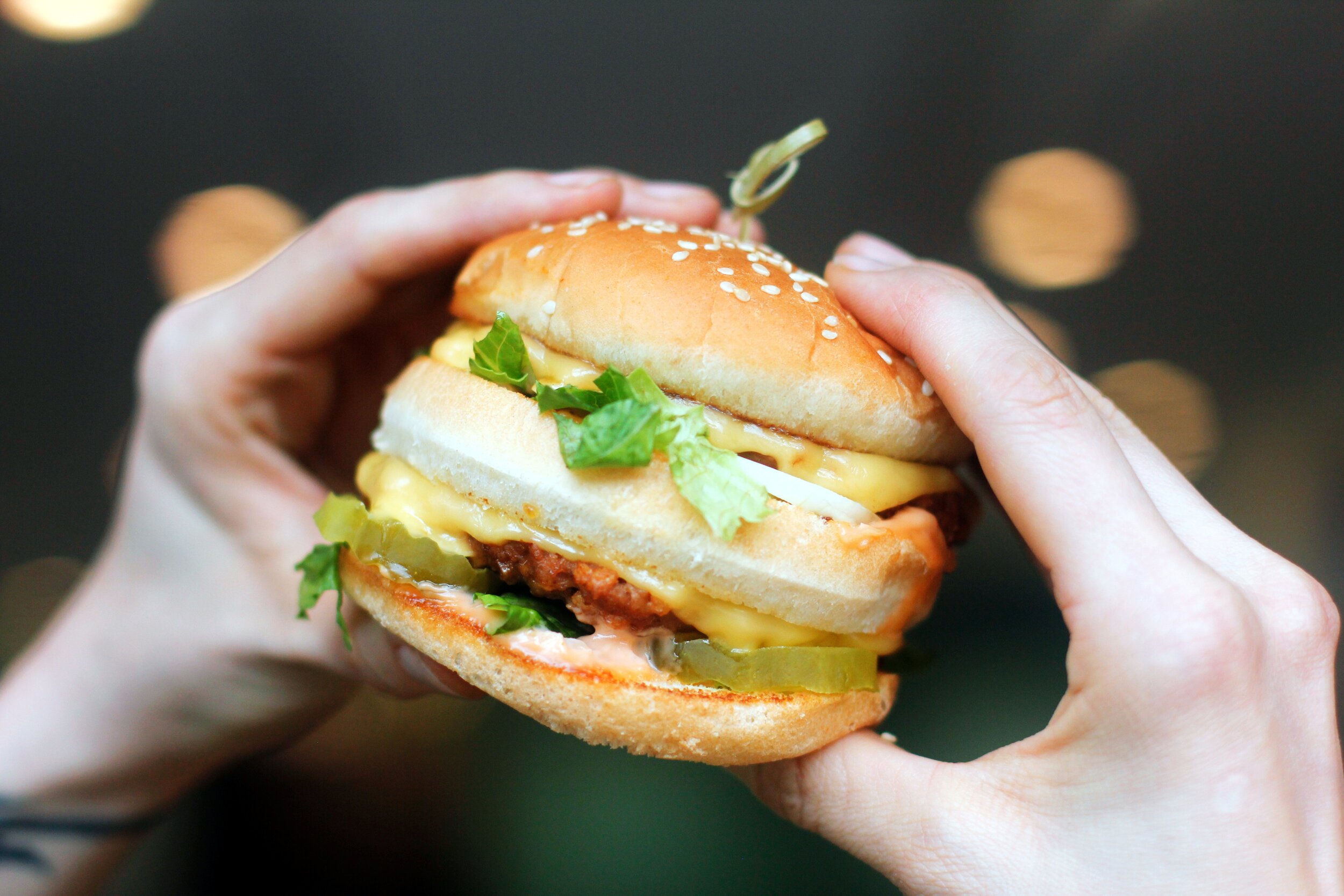 The Dirty Double burger at J. Selby's