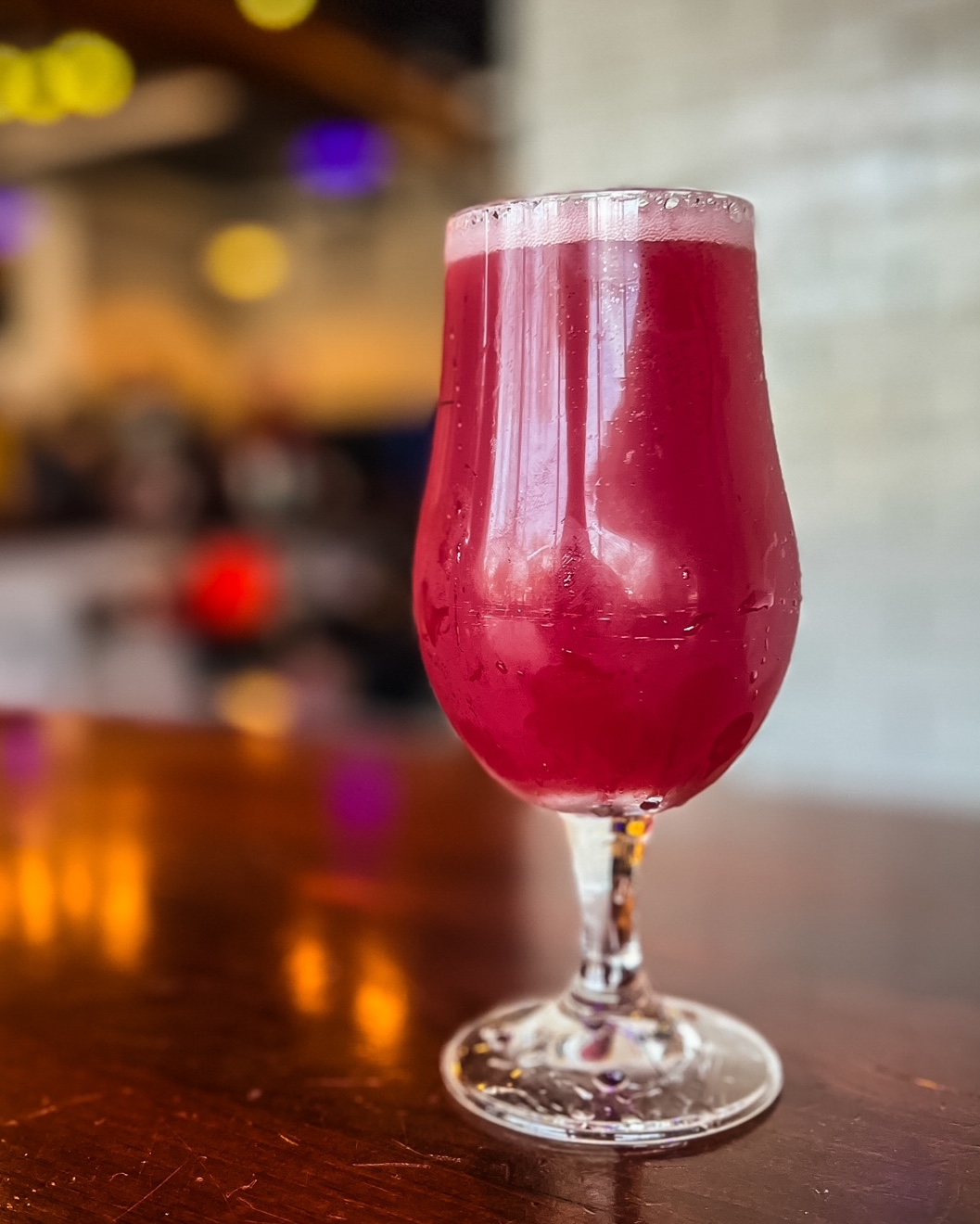 A NA blueberry apricot sour at 9milebrewing