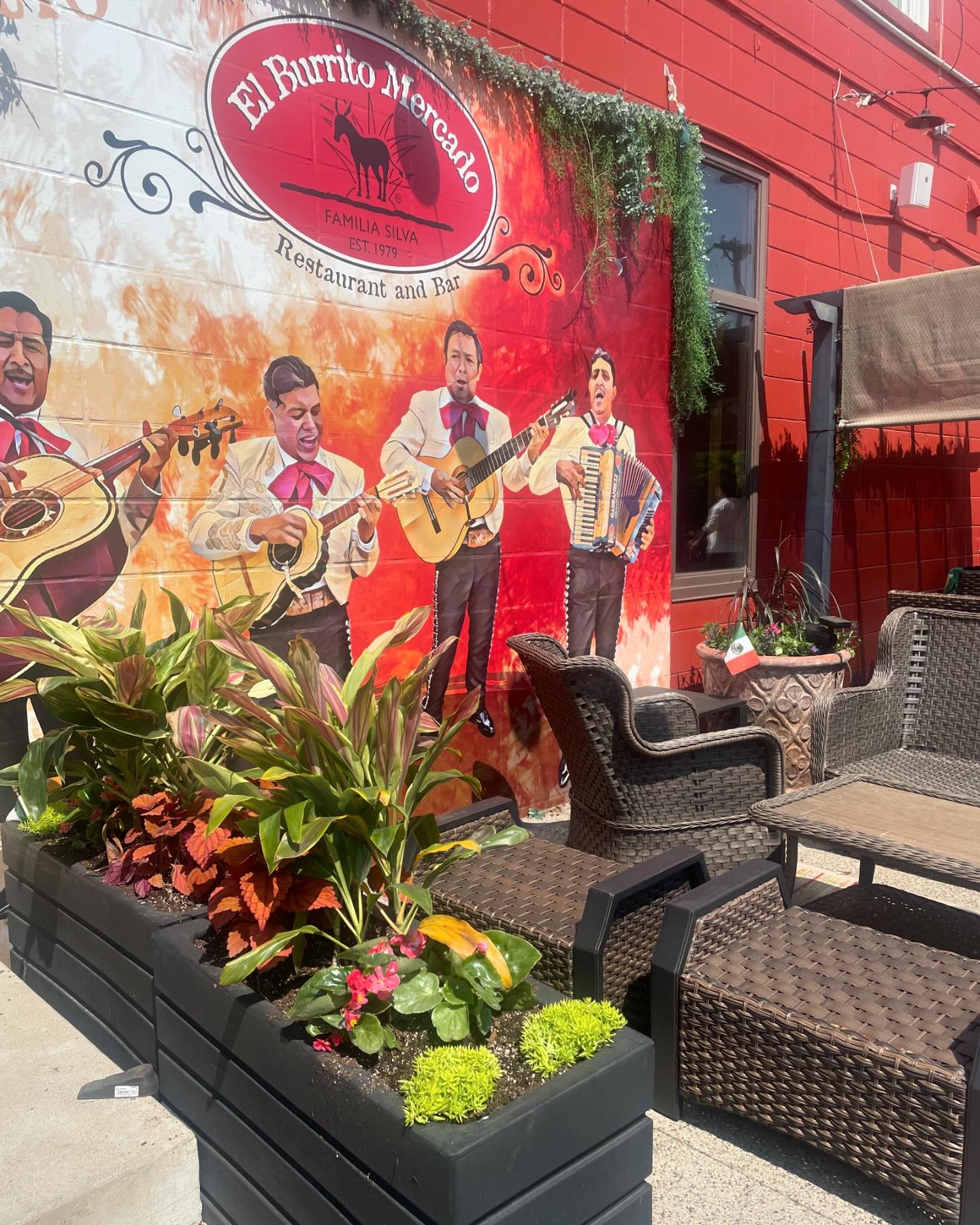 El Burrito Mercado patio