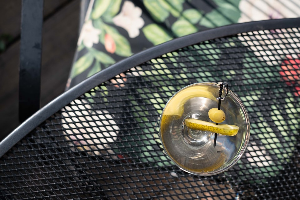 One of the many signature martinis at Moscow on the Hill