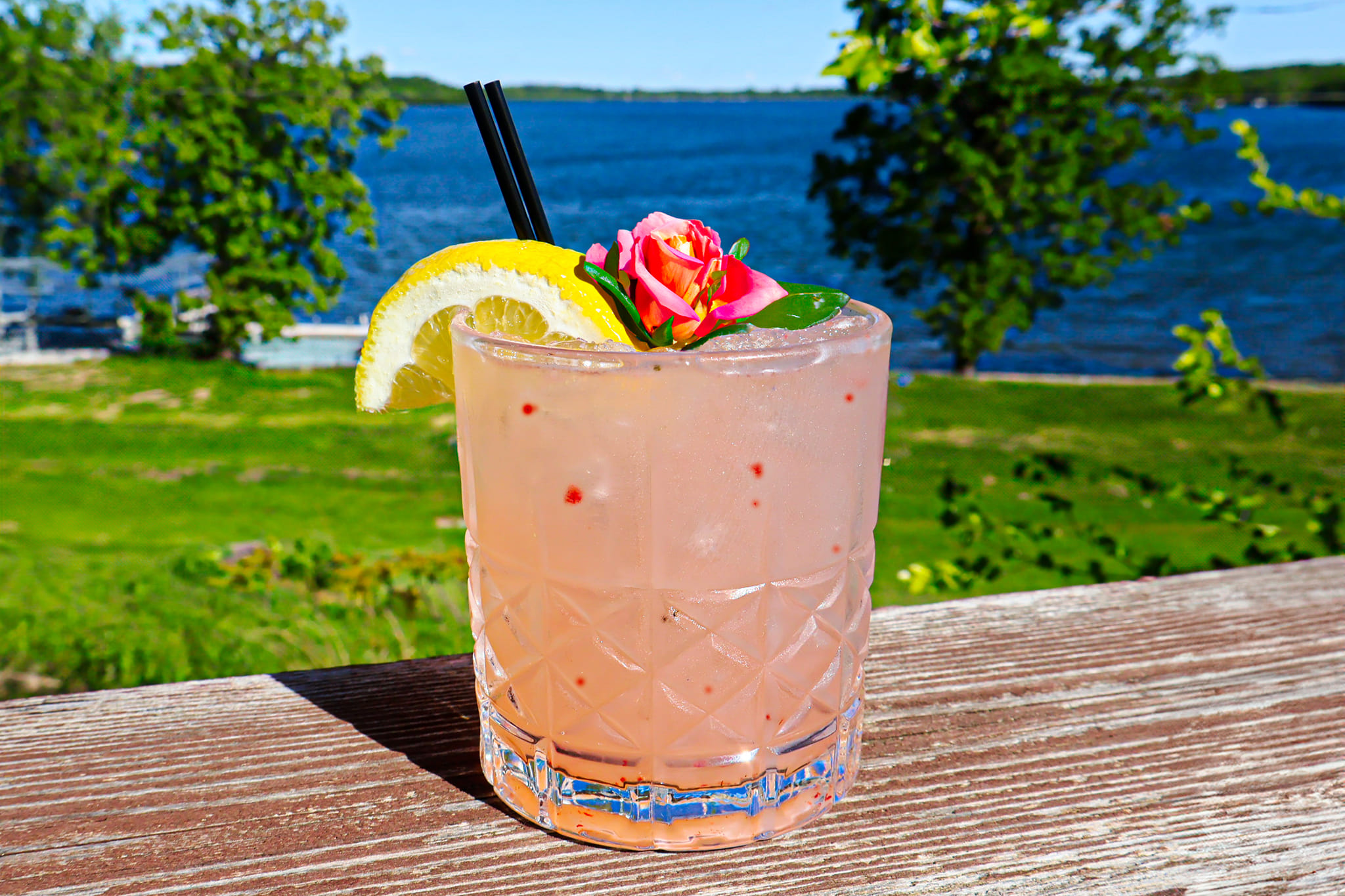 Rose Colored Glasses cocktail at Spanky's Stone Hearth