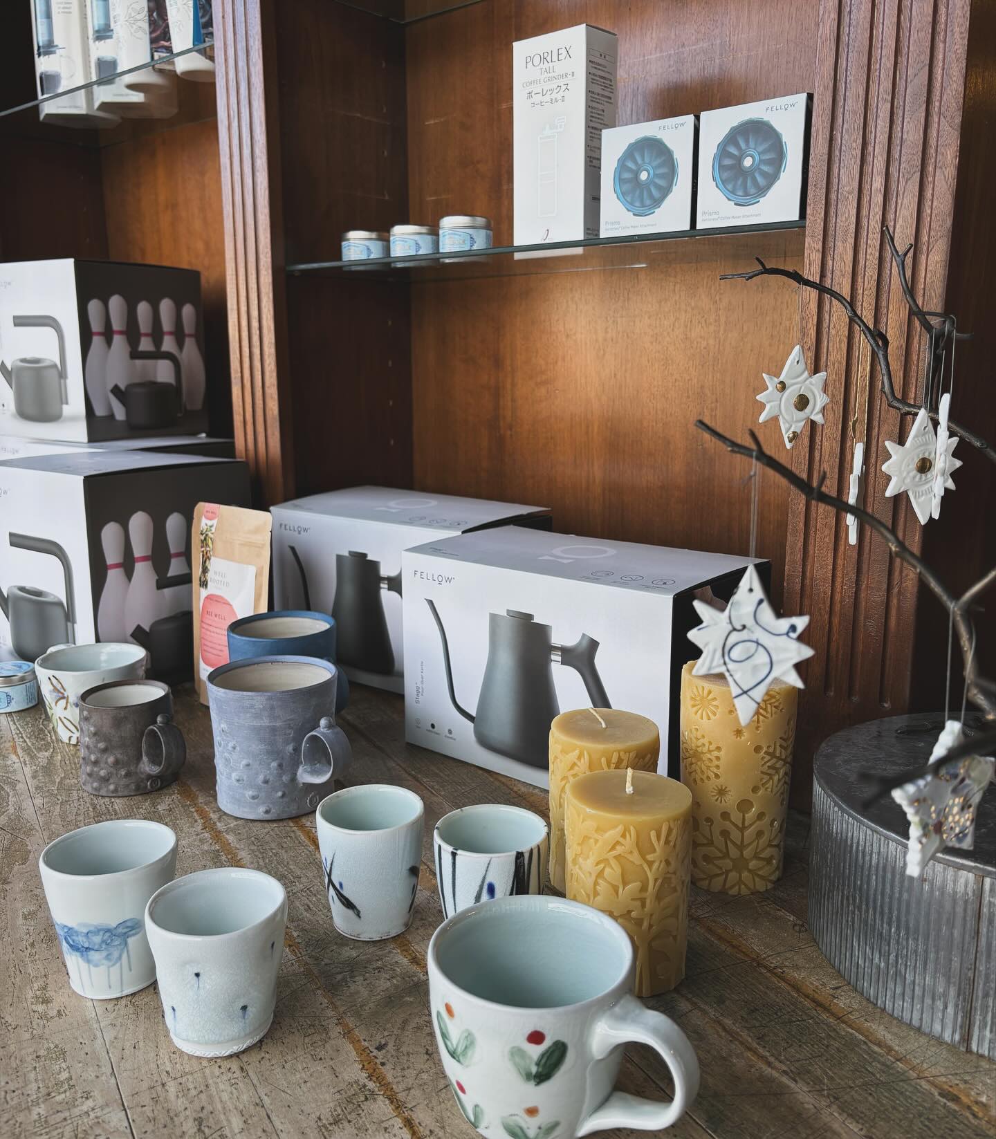 The walkup espresso window at Kopplin's Coffee