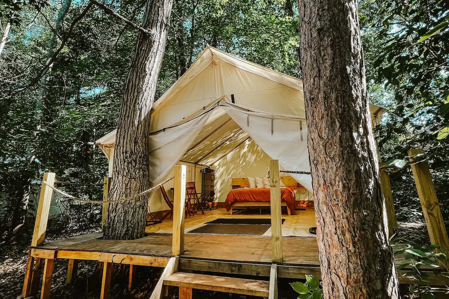 Cuyuna Cove canvas tent