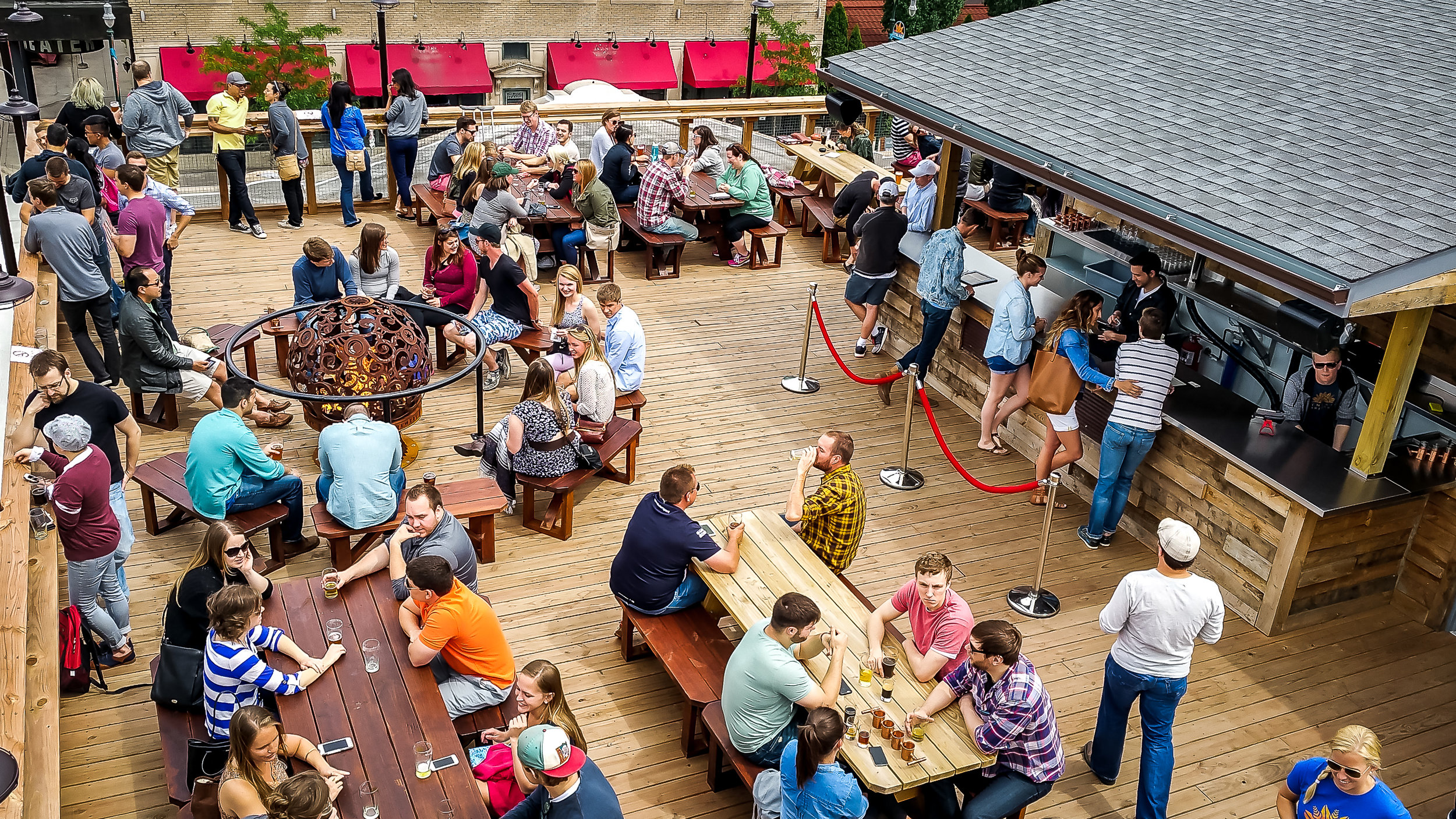 LynLake Brewery rooftop