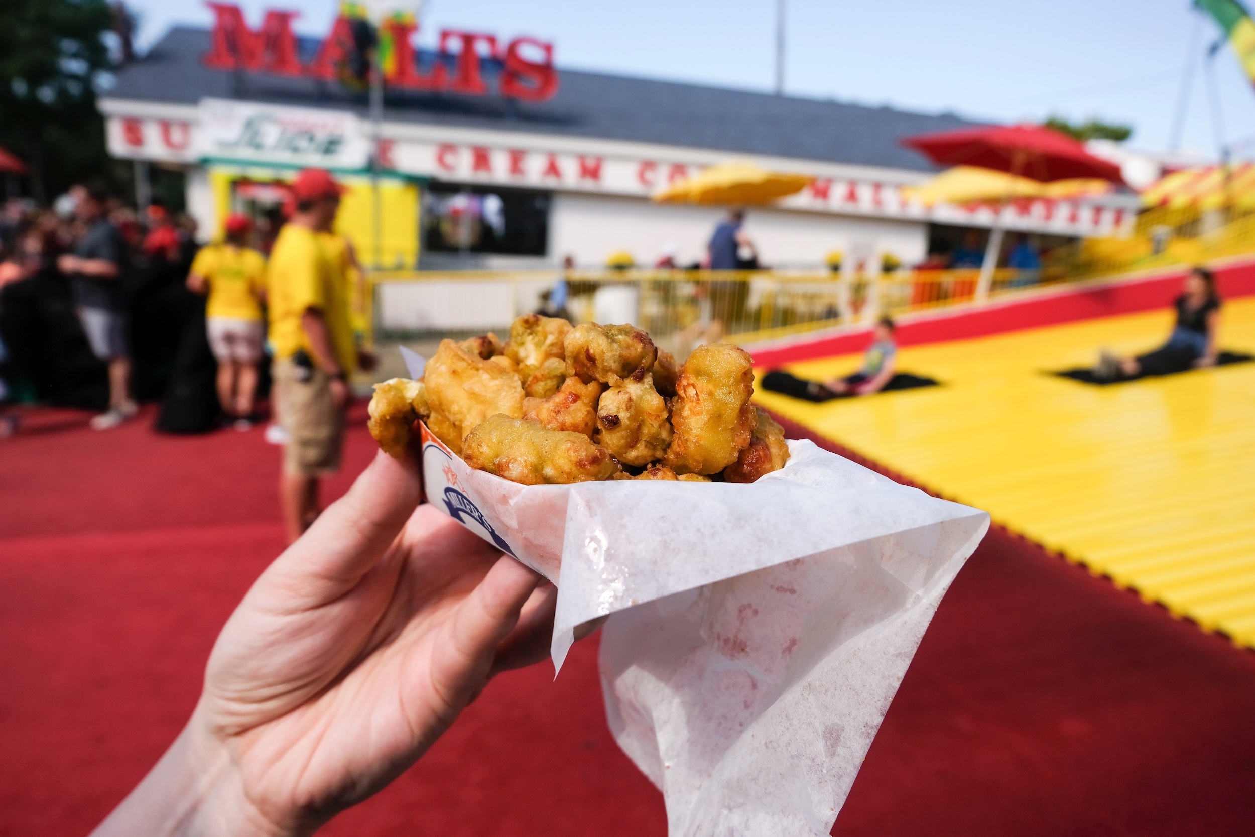 Cheese curds at the Minnesota State Fair