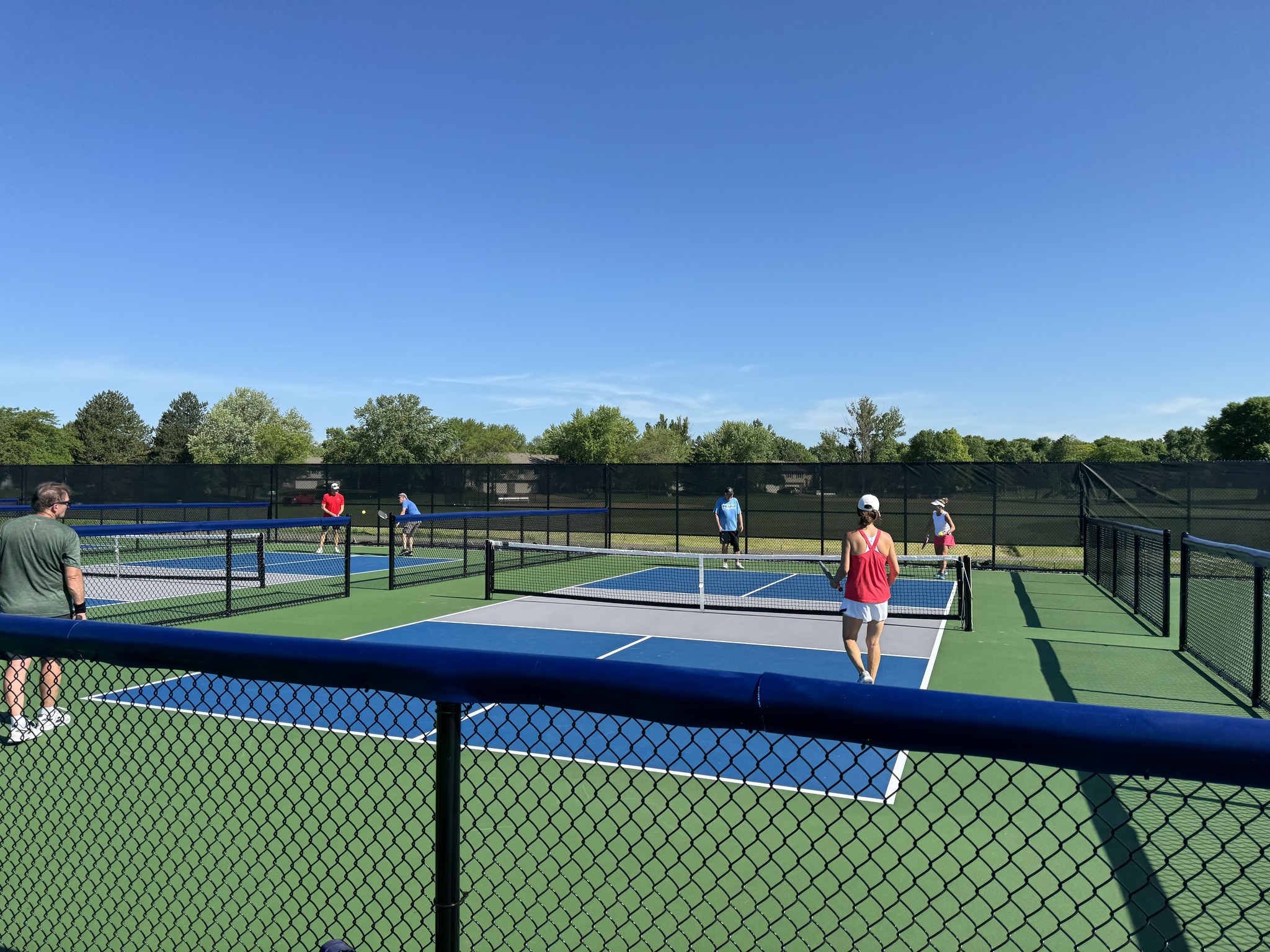 Pickleball courts at Lakeview Knolls in Maple Grove