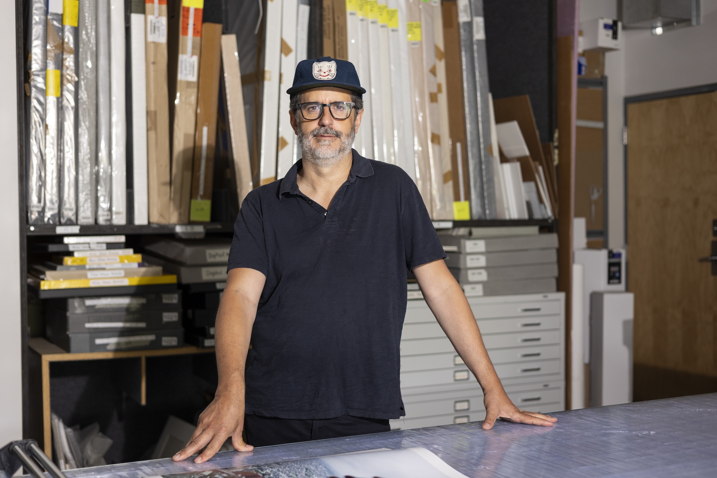 Alec Soth in his St. Paul studio