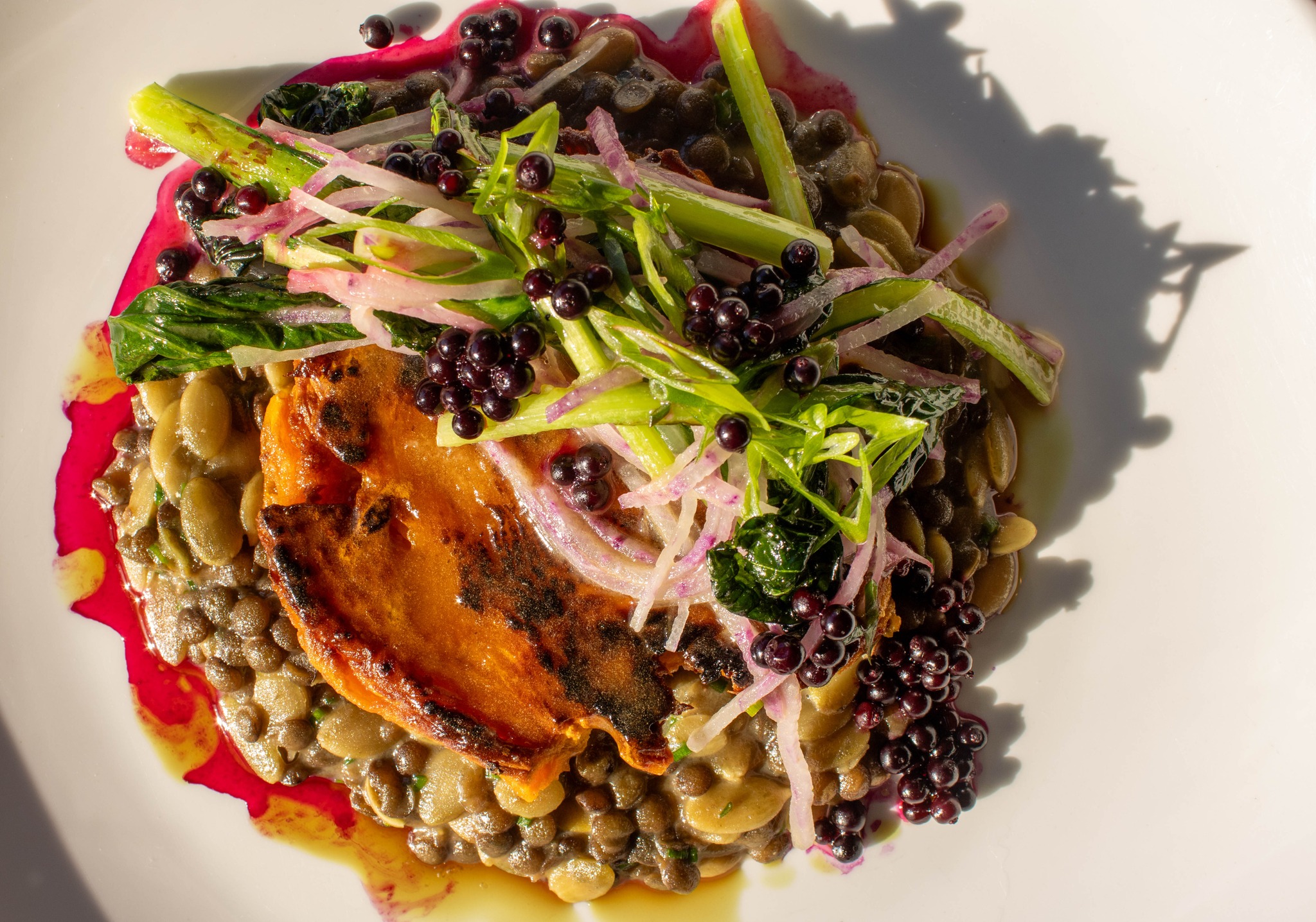 A sweet potato dish at Bucheron