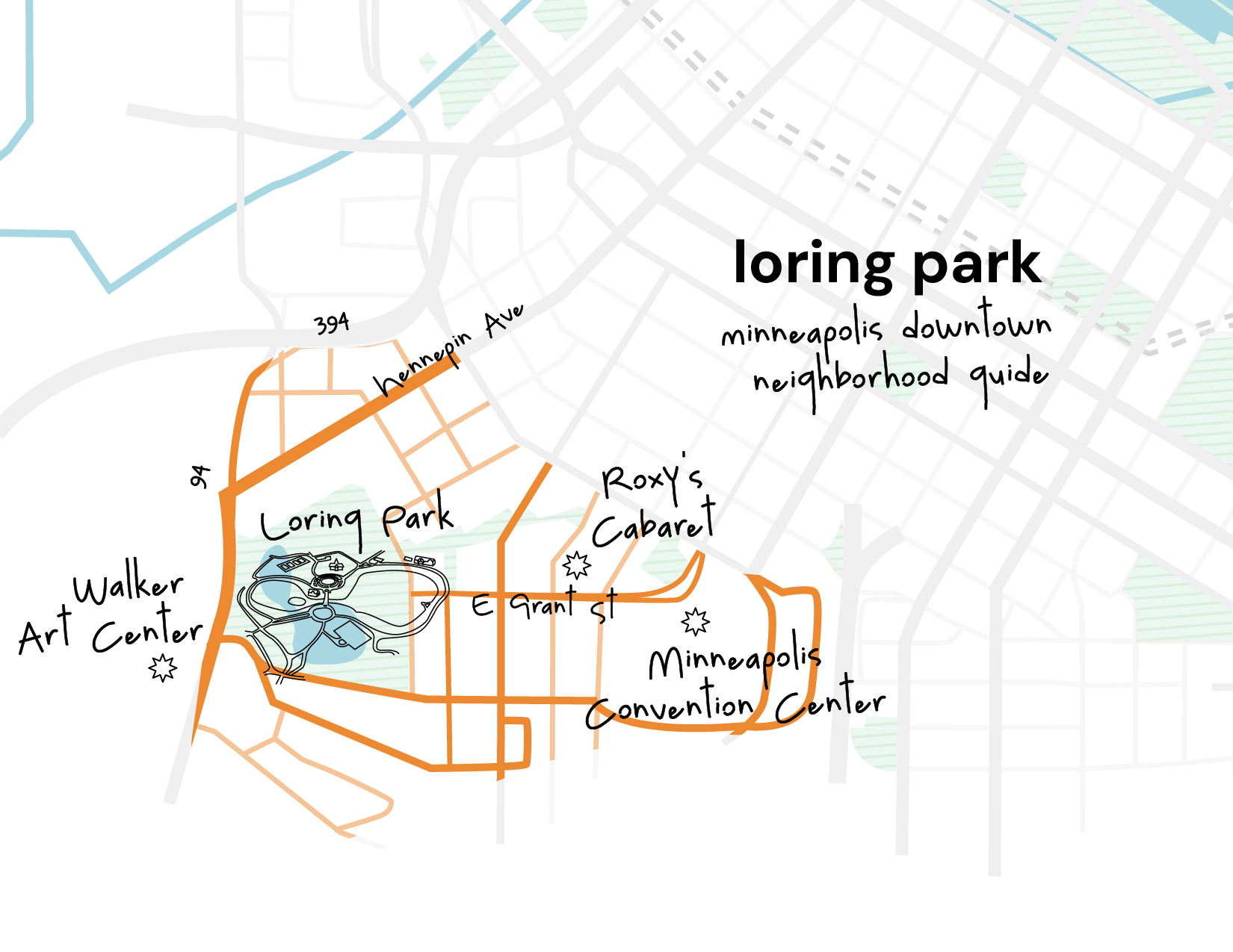Loring Park neighborhood map