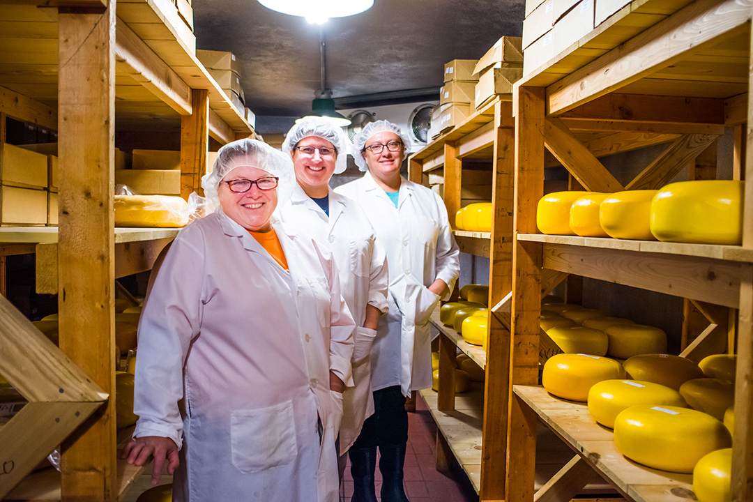 The cheese cave at CannonBelles