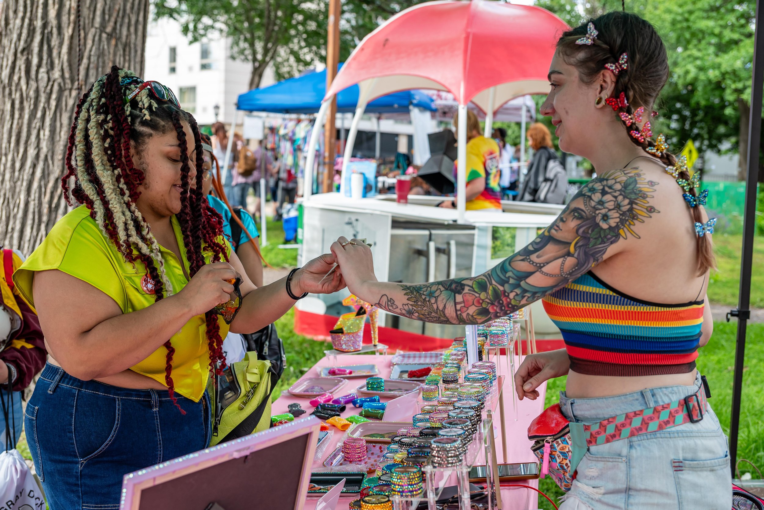 One of the many vendors at Twin Cities Pride 2024