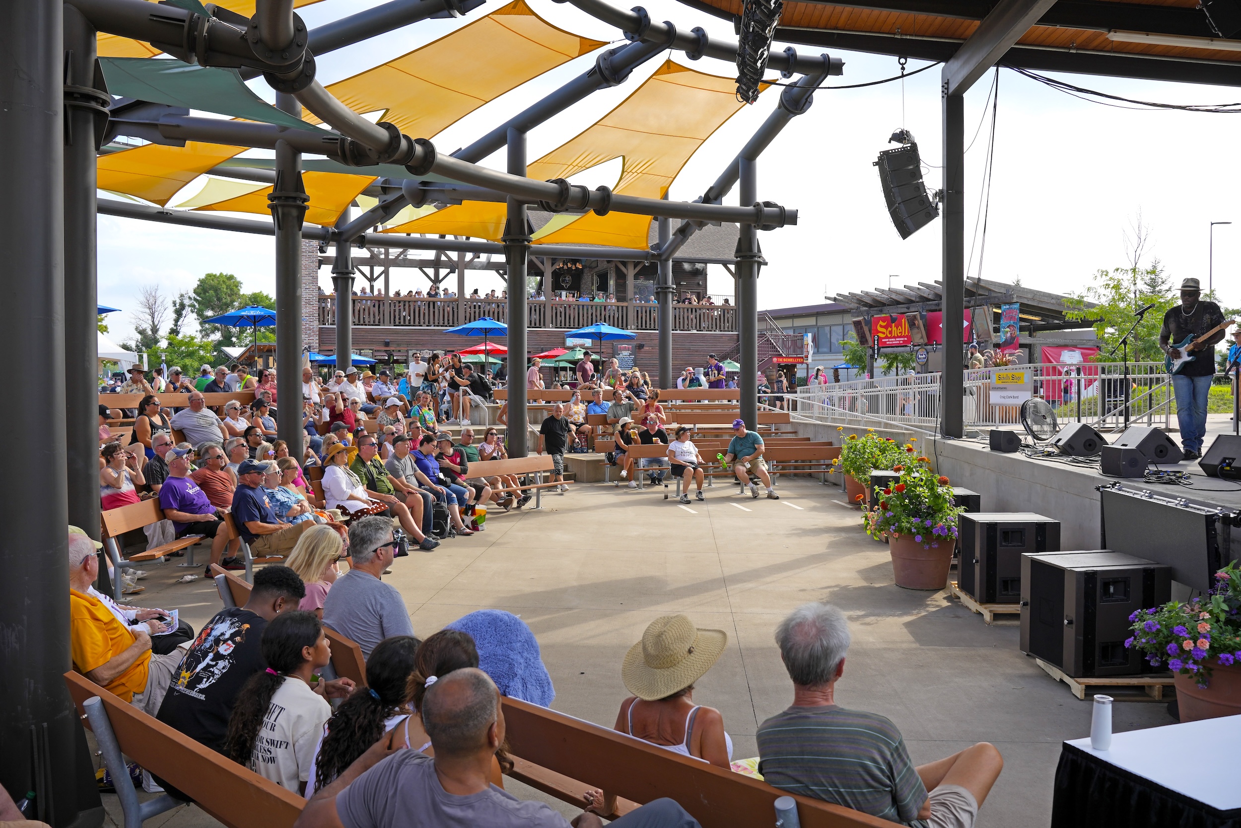 Live music at the Minnesota State Fair's Schilling Amphitheater