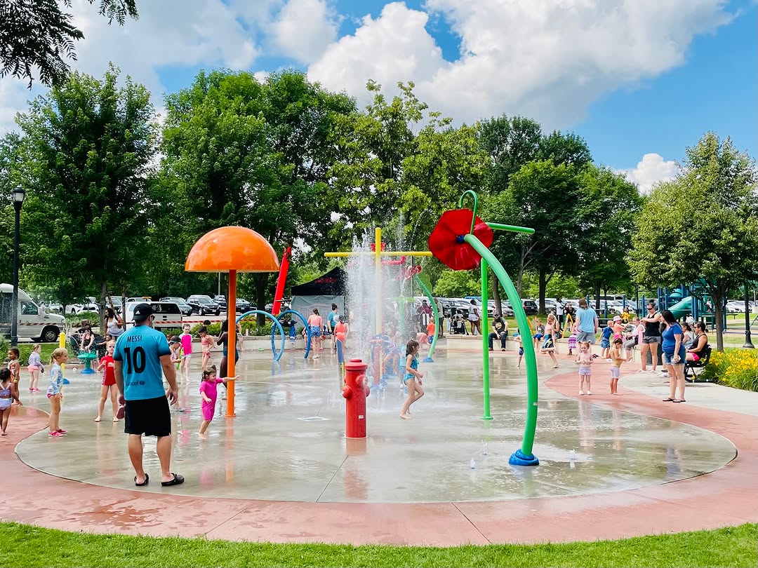 Andrews Park splash pad in Champlin