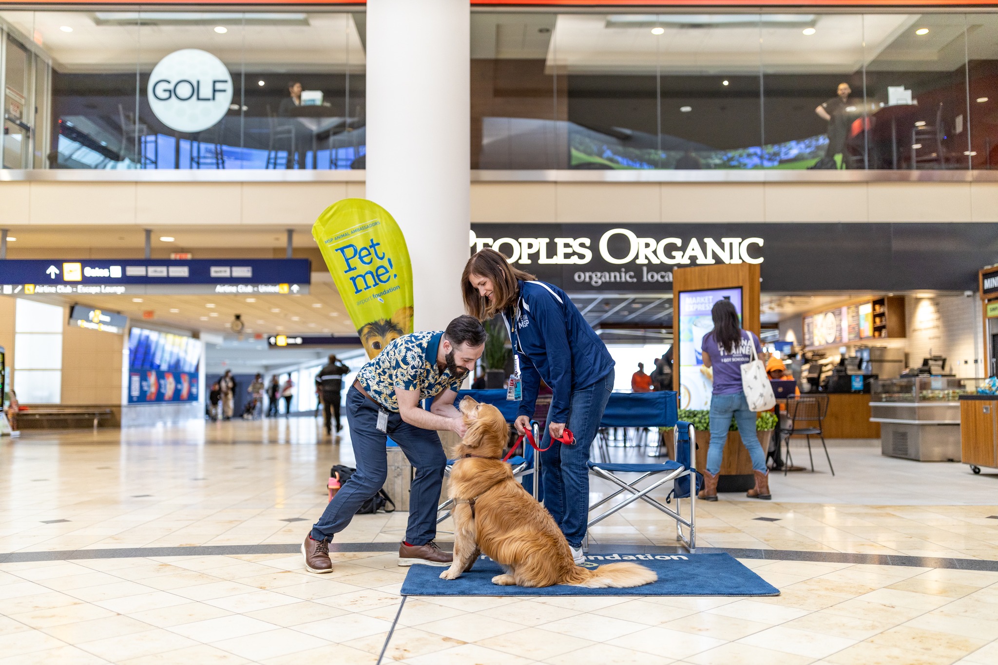 One of the many animal ambassadors at MSP Airport