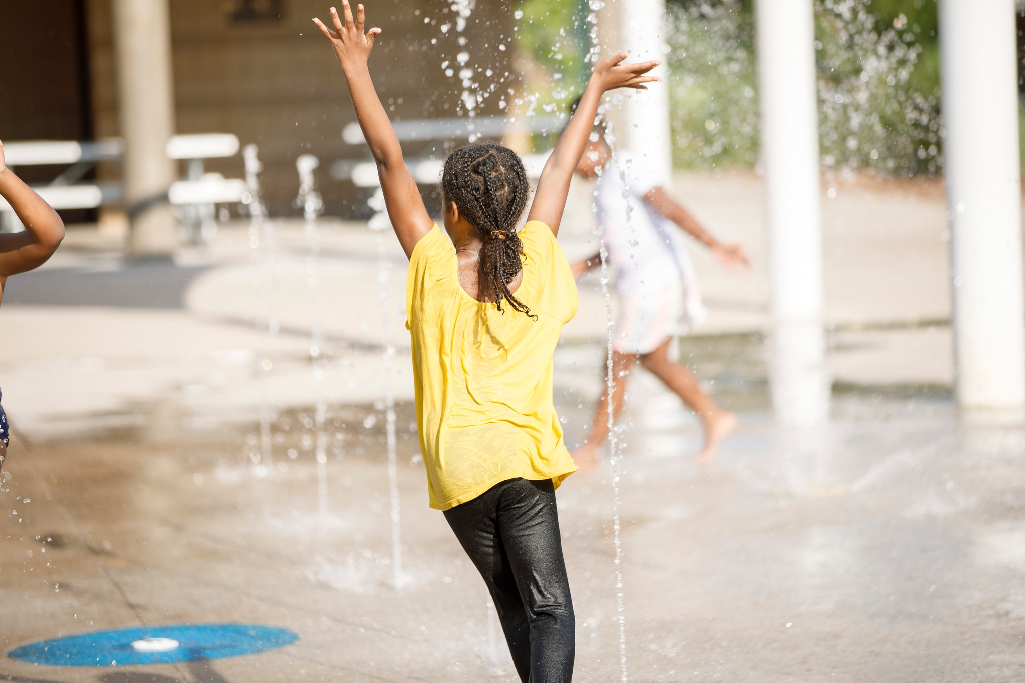 Burnes Park splash pad in Hopkins