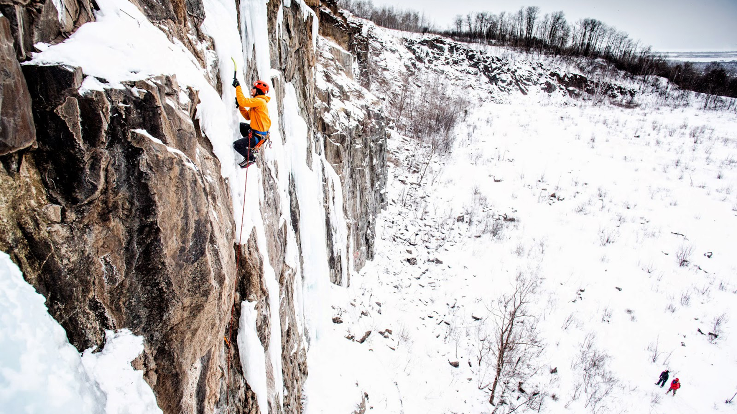 Ice climbing at Quarry Park