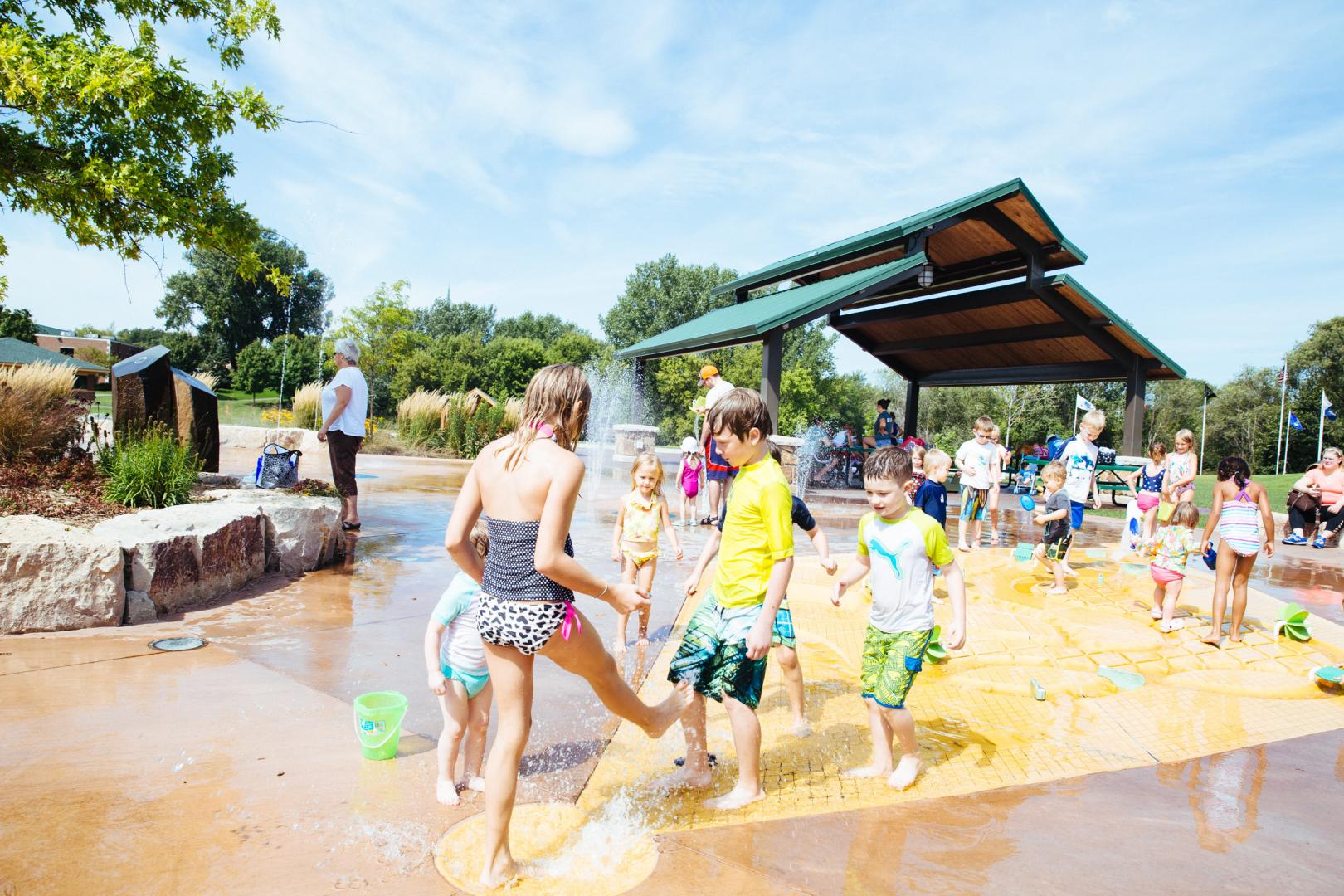 Rosemount Central Park splash pad