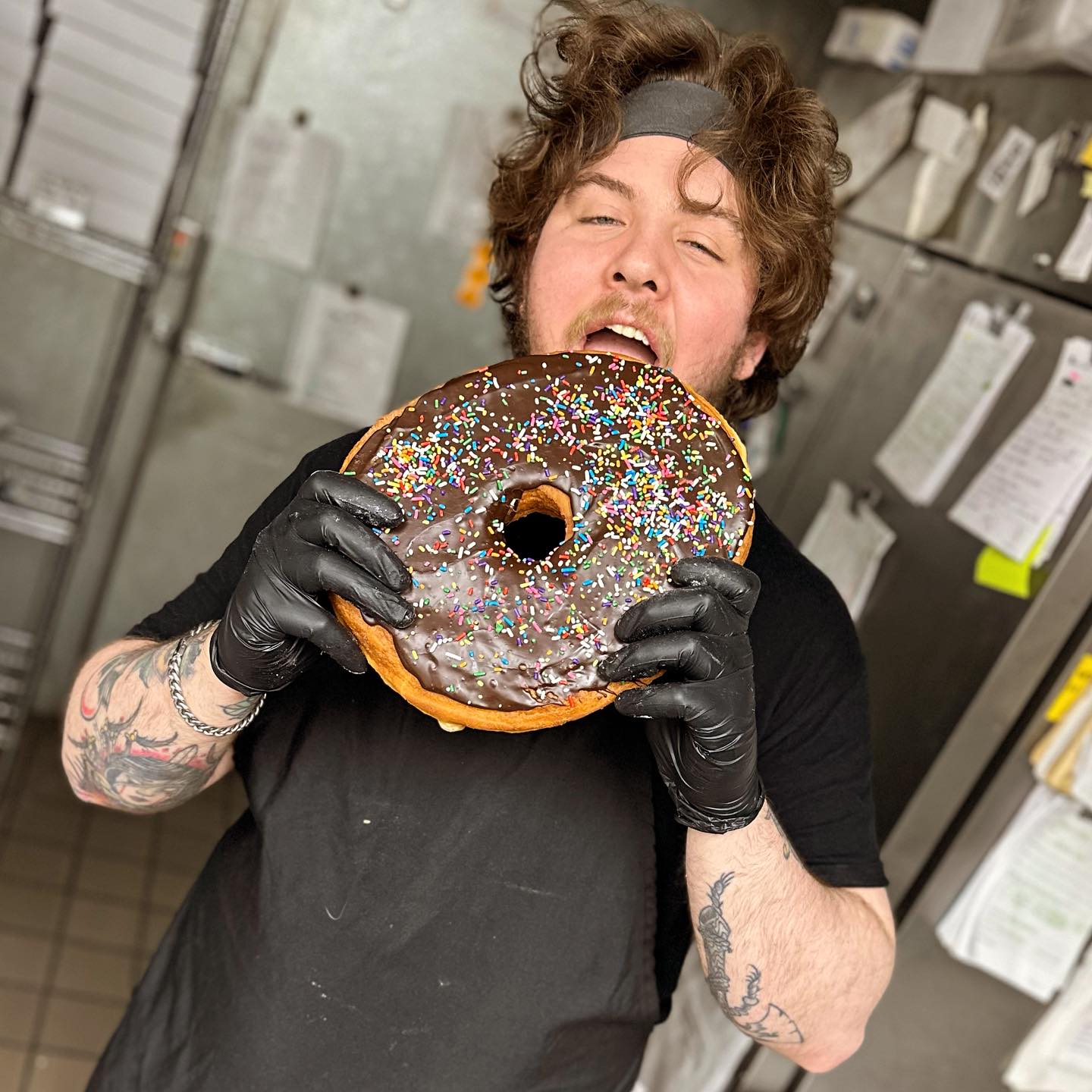 A Whale Size Donut at Thirsty Whale Bakery