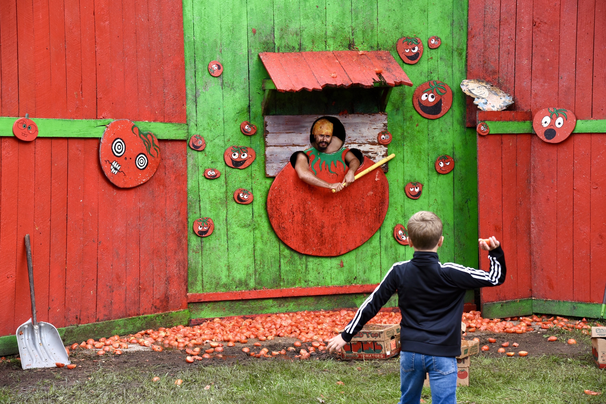 The Vegetable Justice booth at the Minnesota Renaissance Festival