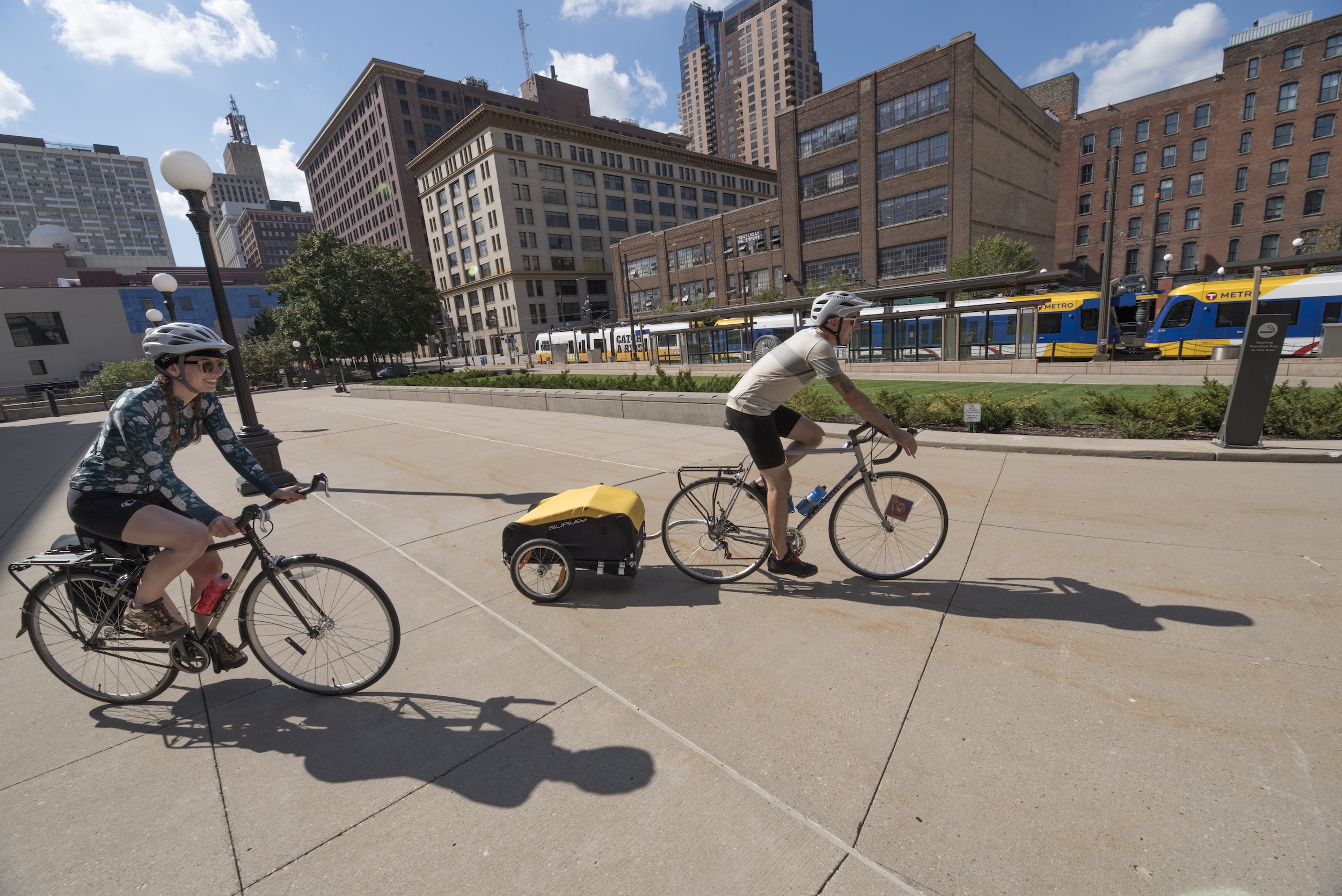 The downtown St. Paul stretch of the Gateway State Trail