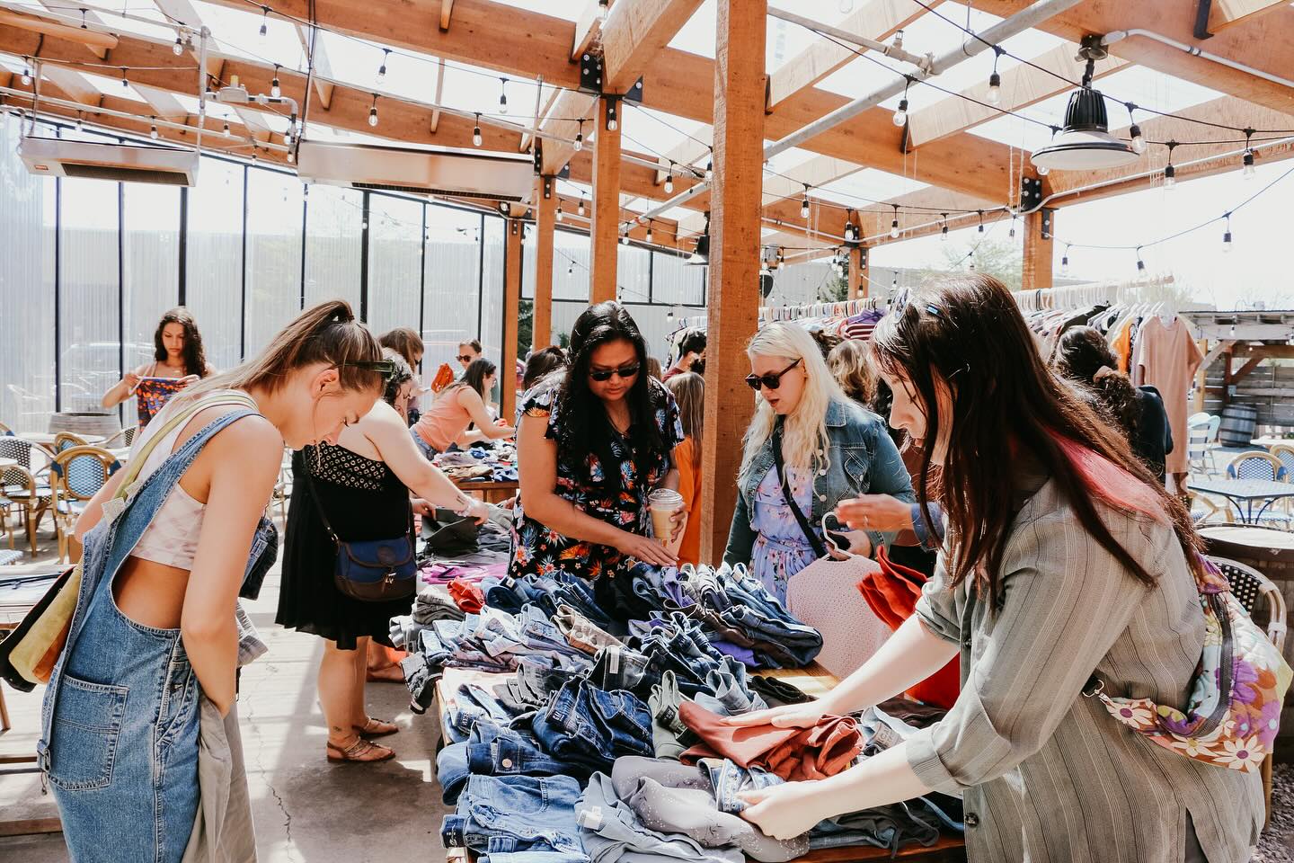 A vintage clothing swap at Ursa Minor Brewing