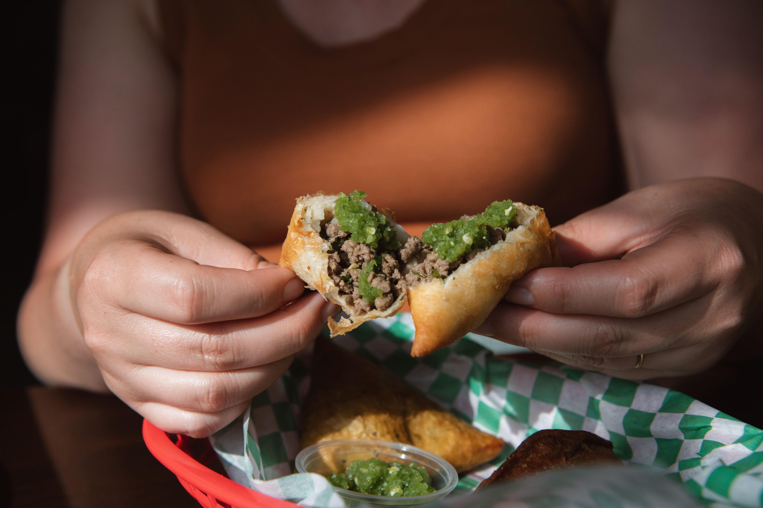 Sambusas at Afro Deli