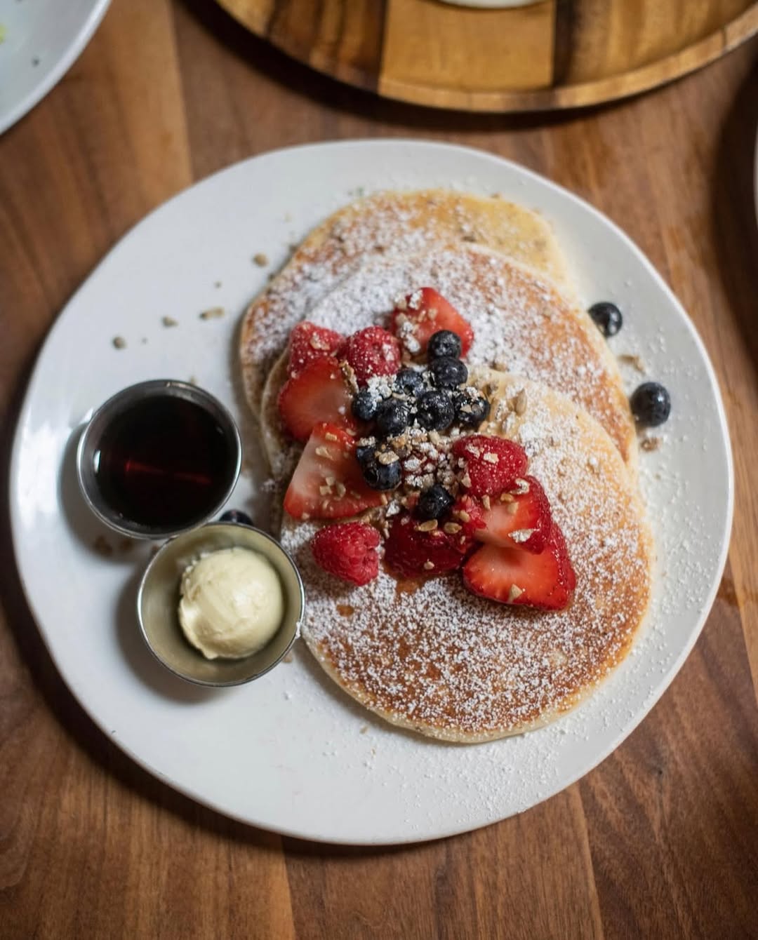 Almond flour pancakes at Martina
