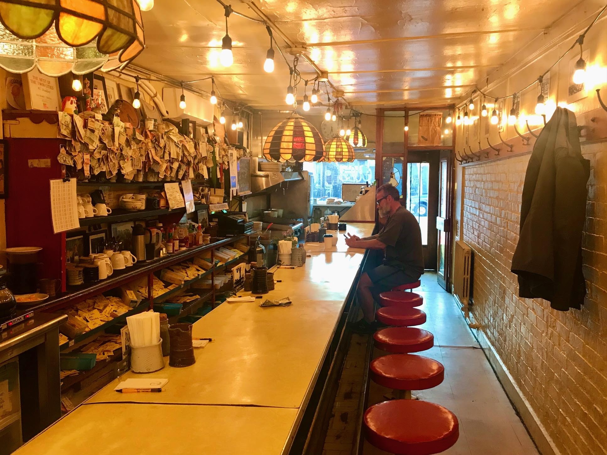 The iconic counter at Al's Breakfast