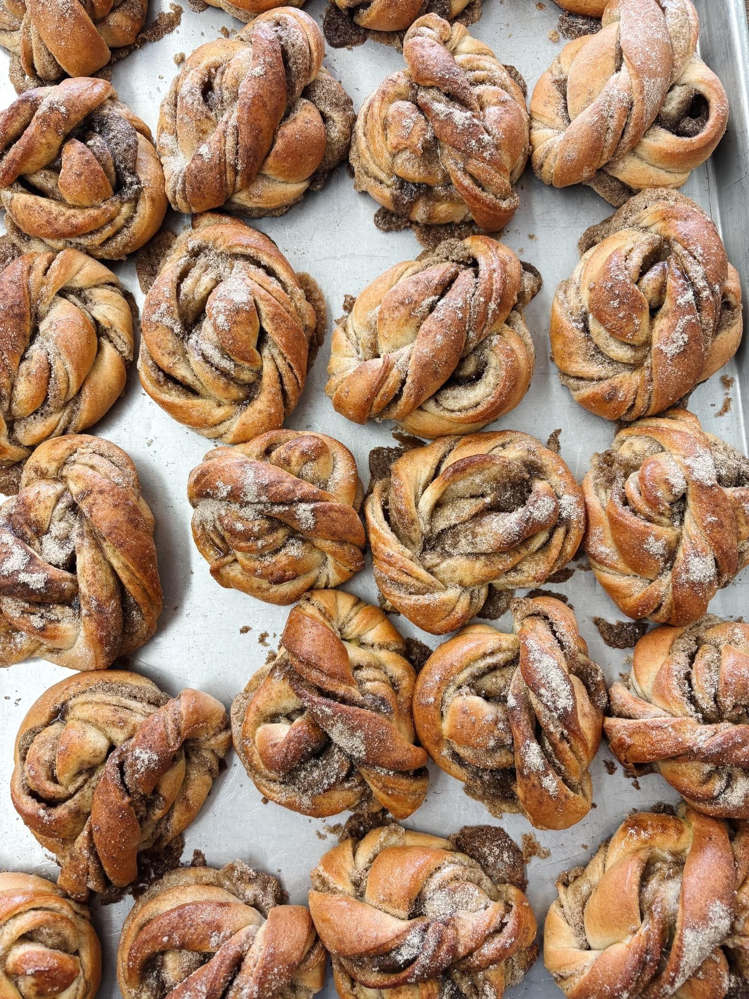 Cardamom buns at Lindstrom Bakery