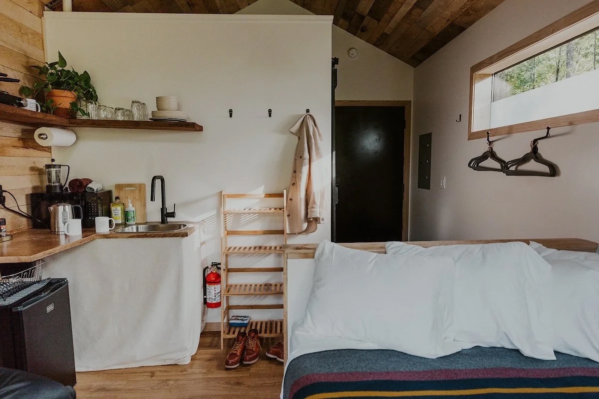 A cabin interior at Cuyuna Cove