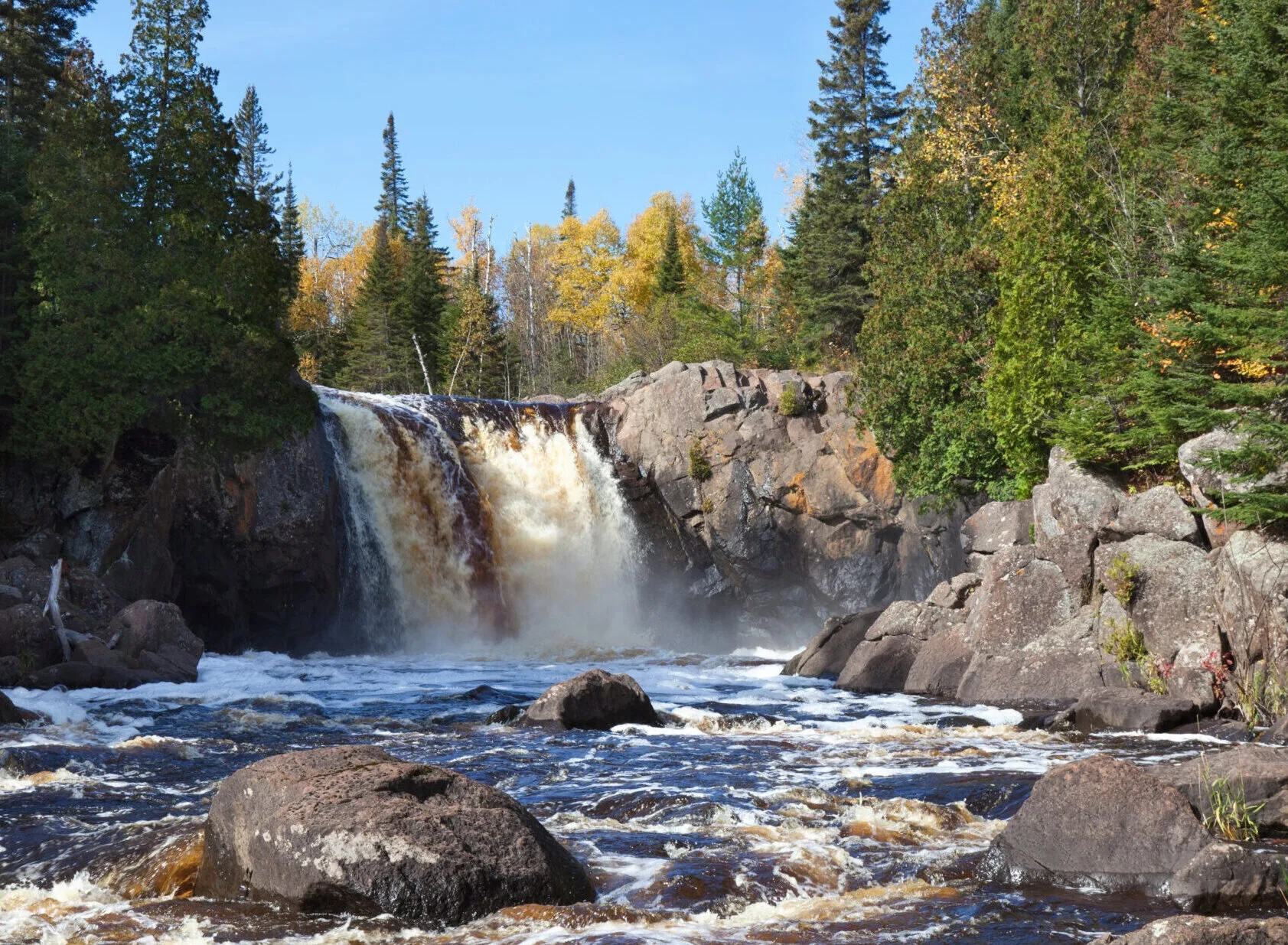 Illgen Falls in Tettegouche State Park