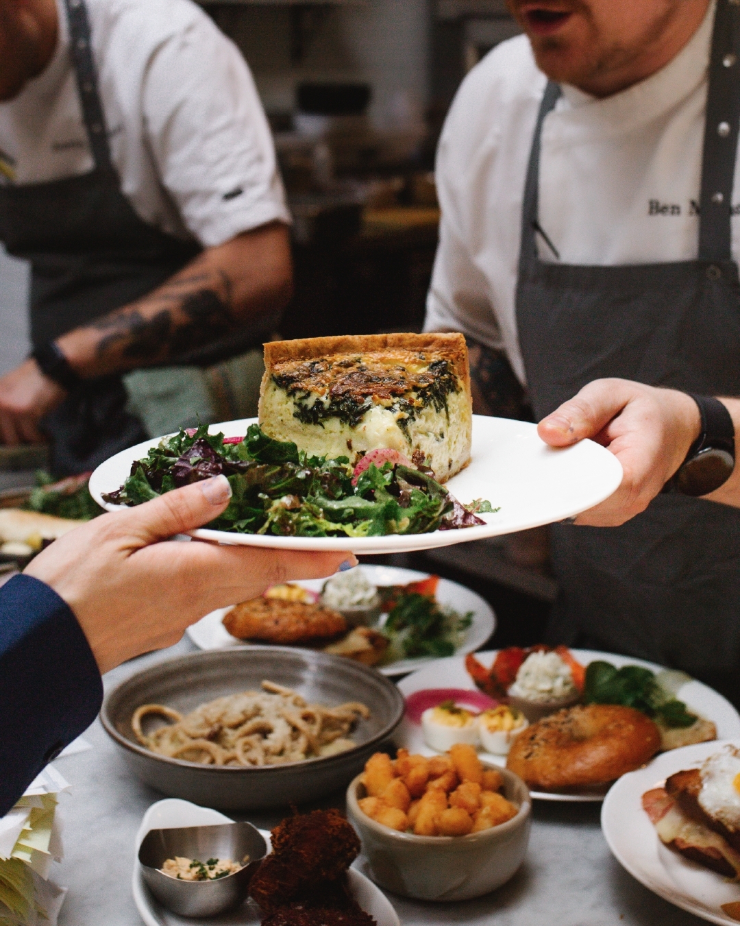 Brunch service at Spoon and Stable
