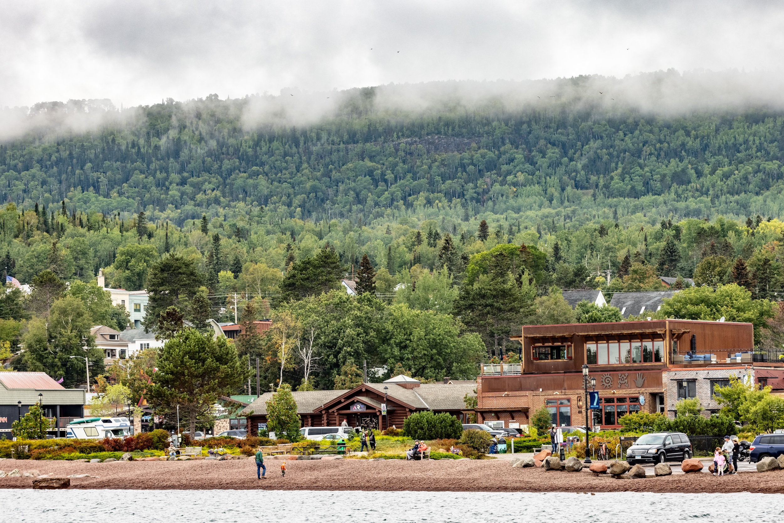 Grand Marais harbor along Minnesota’s North Shore of Lake Superior