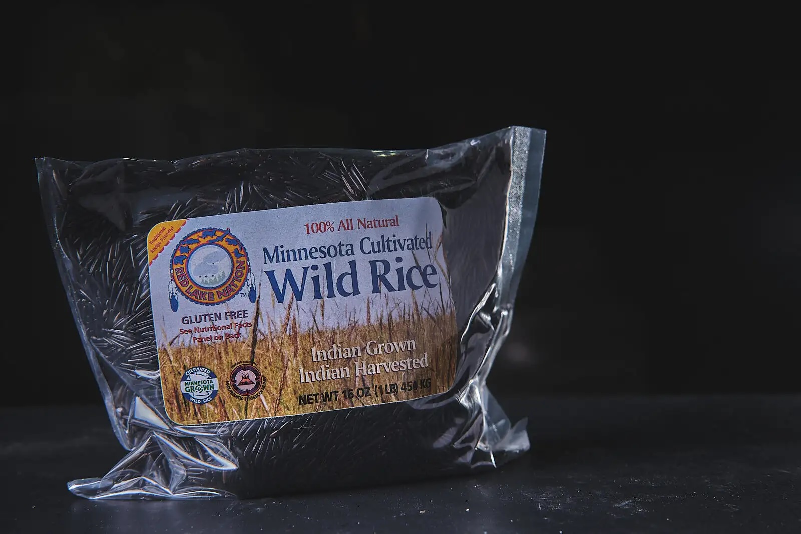 Red Lake Nation's premium dark roasted wild rice