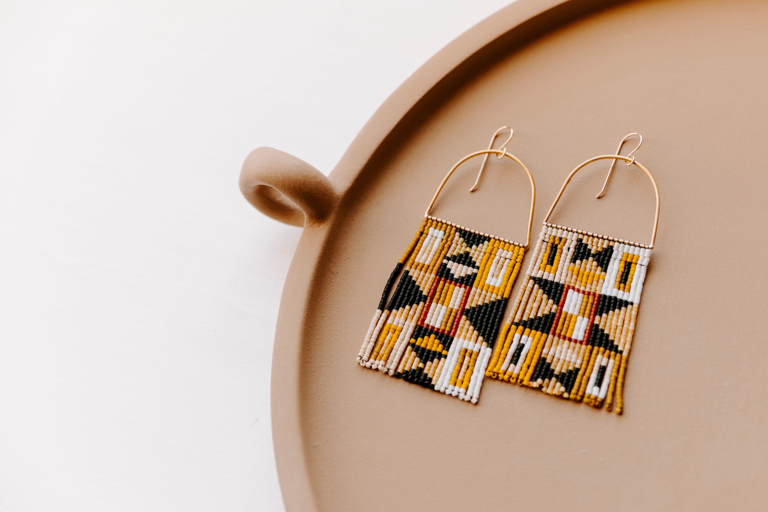 A pair of earrings from Rubinski Works