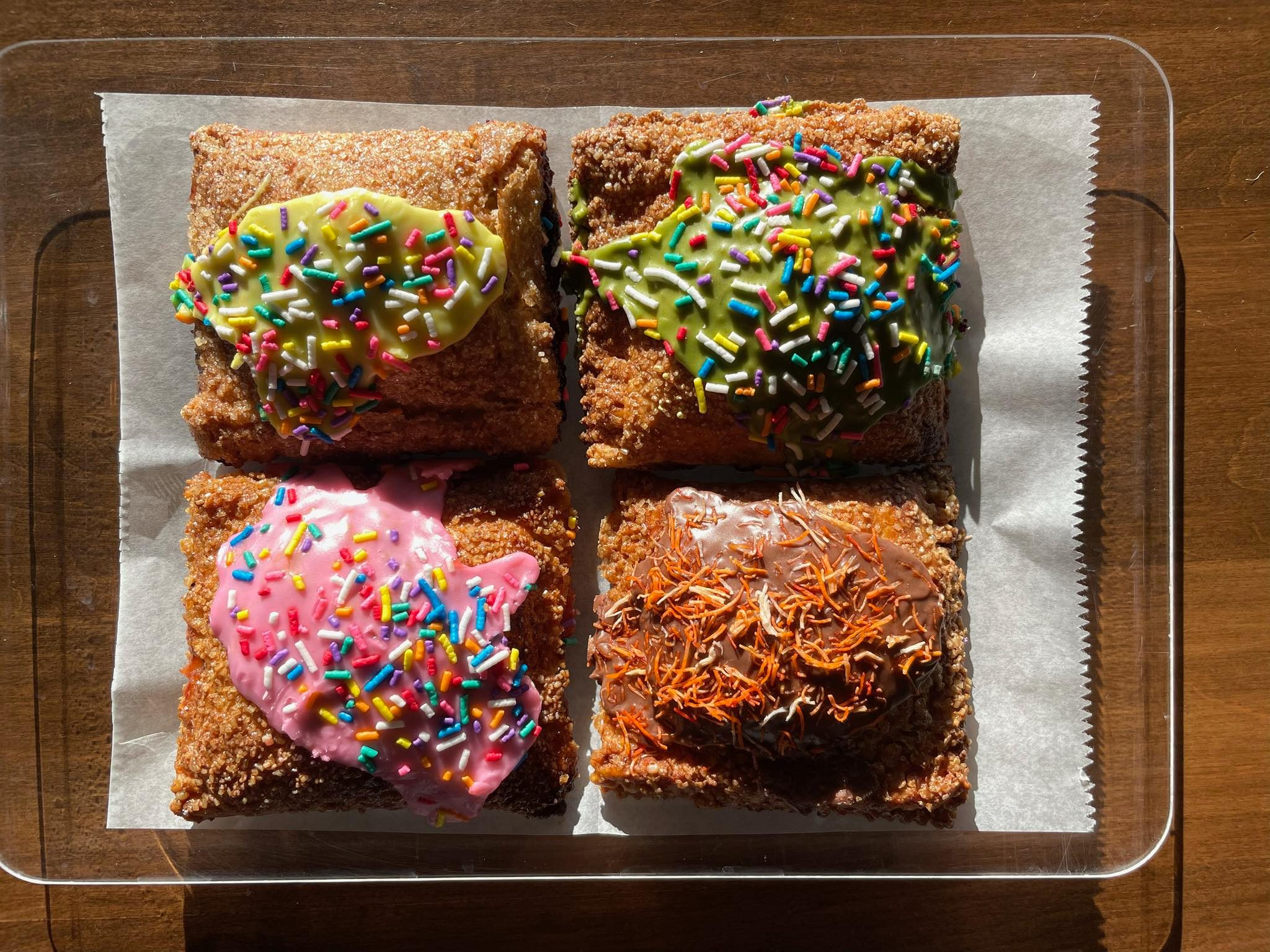 An assortment of Pop-Tarts-style pastries at Makwa Coffee